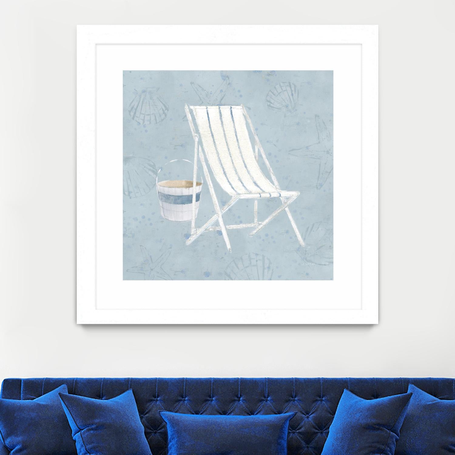 Serene Seaside III by James Wiens on GIANT ART - multi coastal & nautical beach