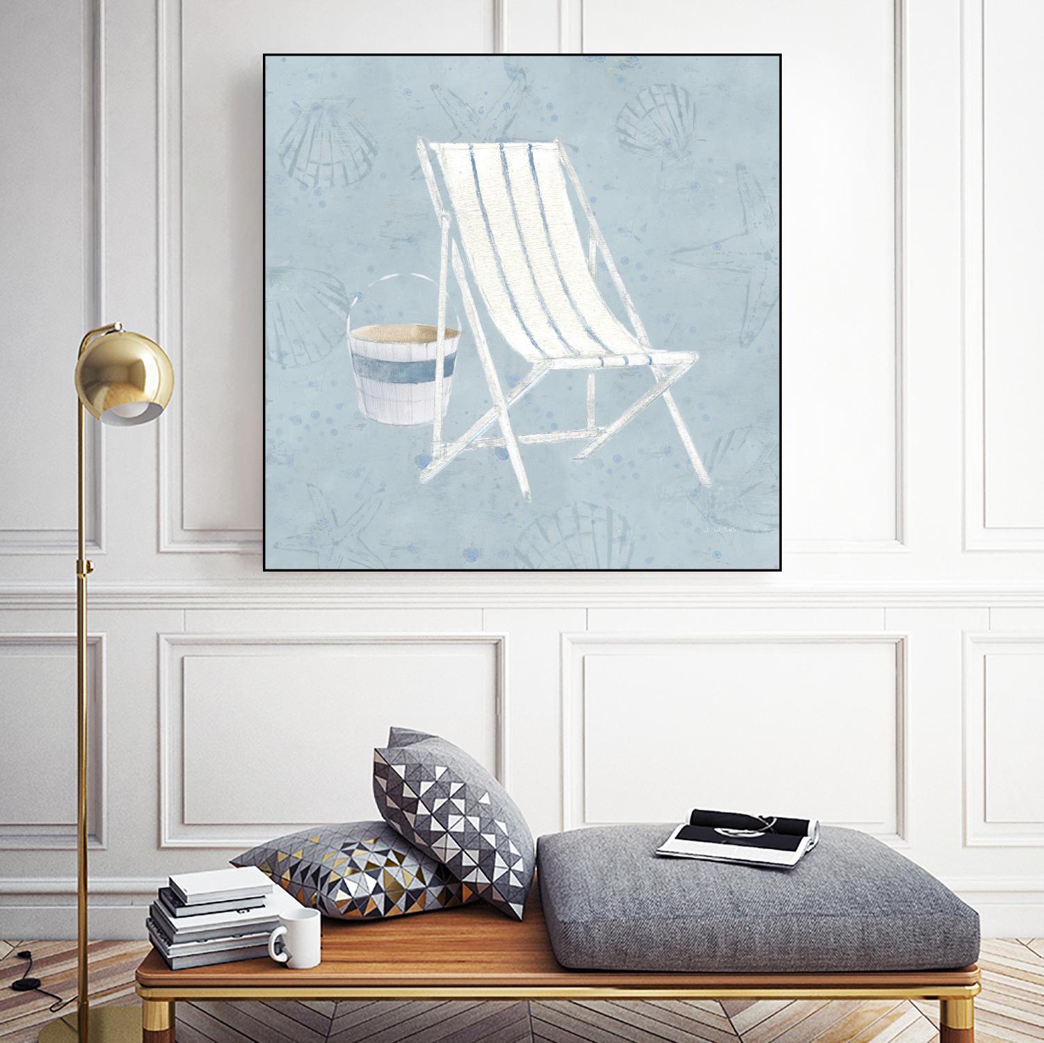 Serene Seaside III by James Wiens on GIANT ART - multi coastal & nautical beach