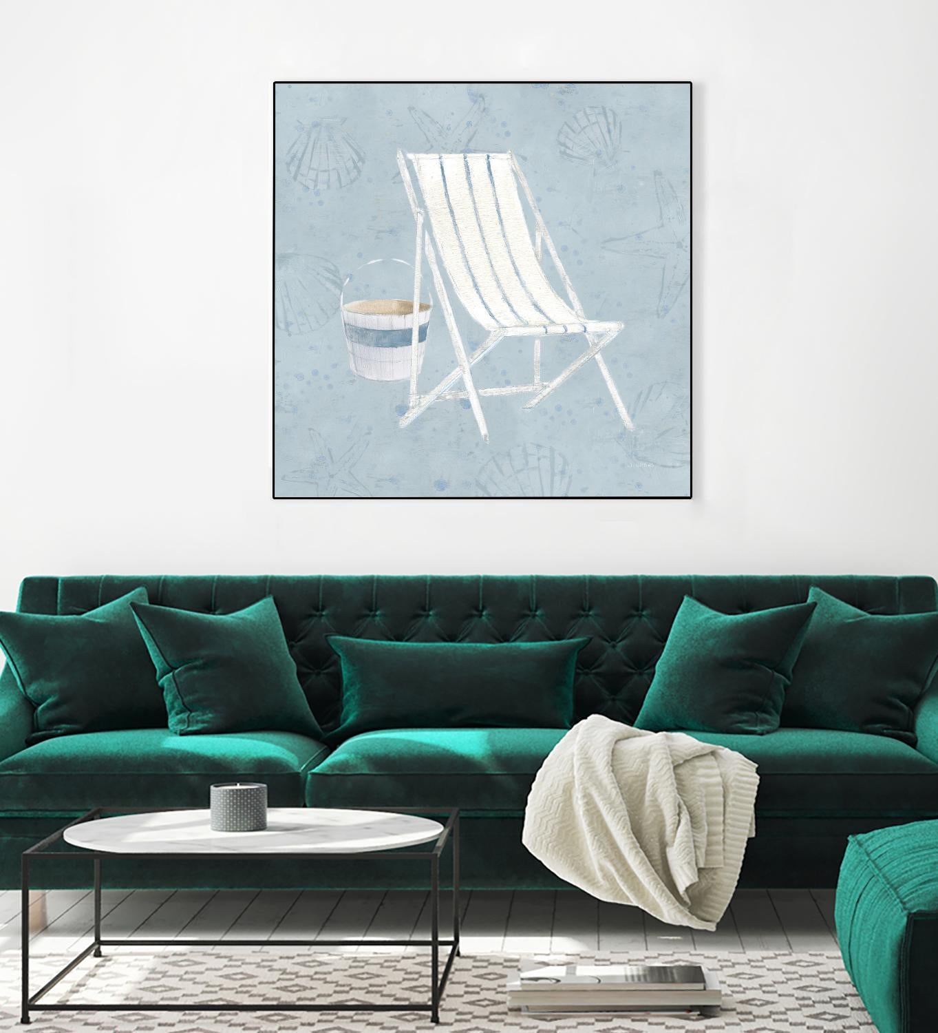 Serene Seaside III by James Wiens on GIANT ART - multi coastal & nautical beach