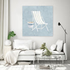 Serene Seaside III by James Wiens on GIANT ART - blue costal bucket