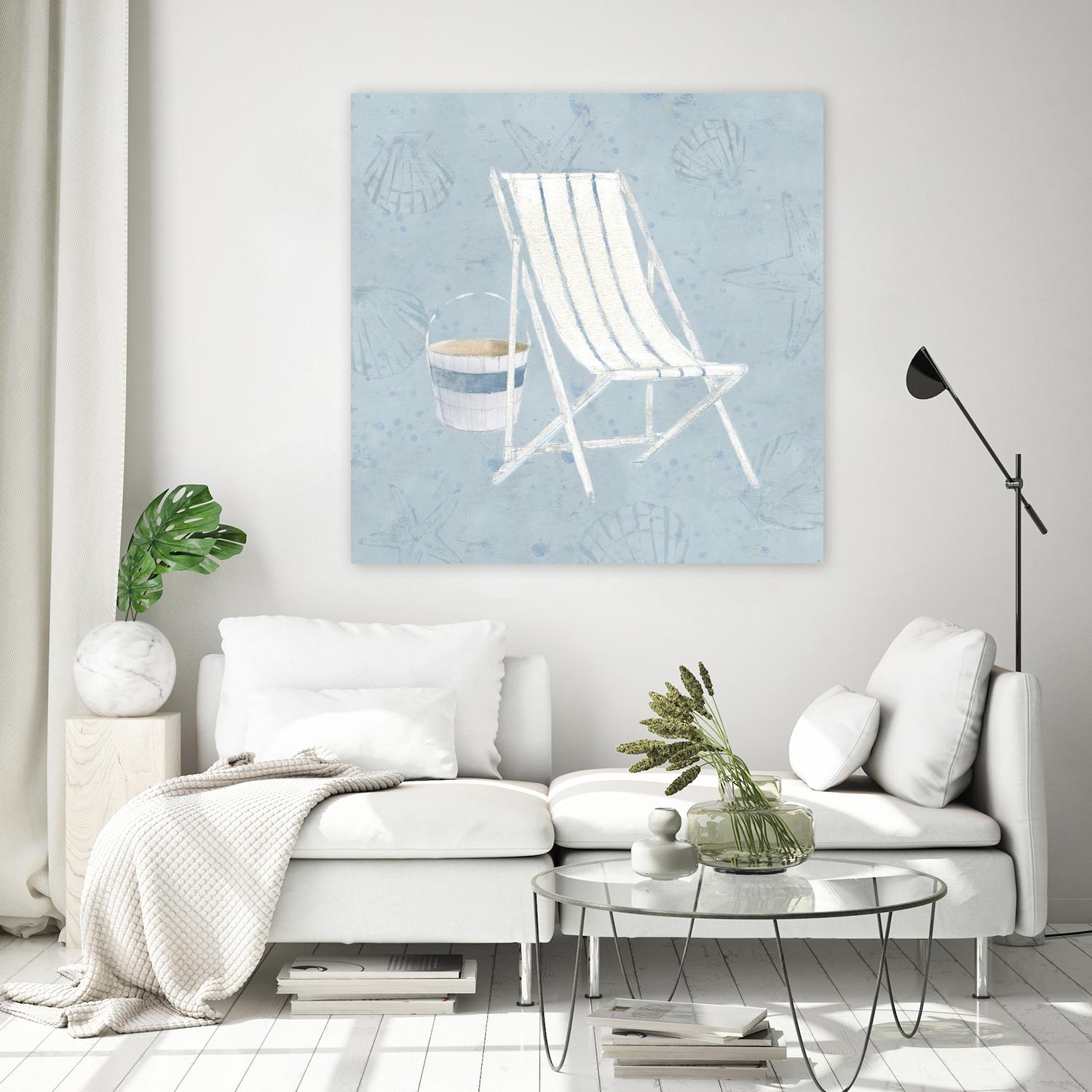 Serene Seaside III by James Wiens on GIANT ART - blue costal bucket
