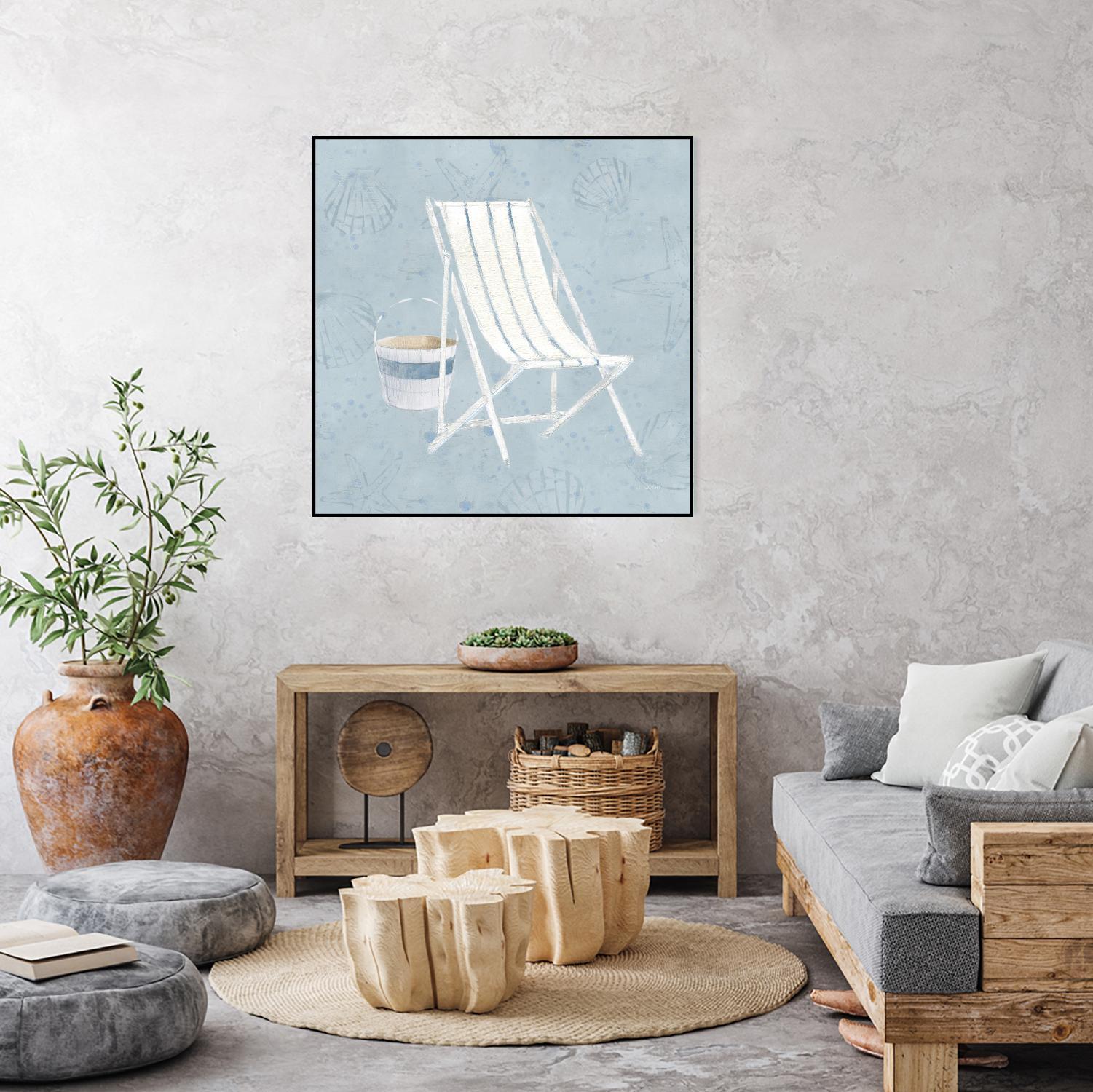 Serene Seaside III by James Wiens on GIANT ART - multi coastal & nautical beach
