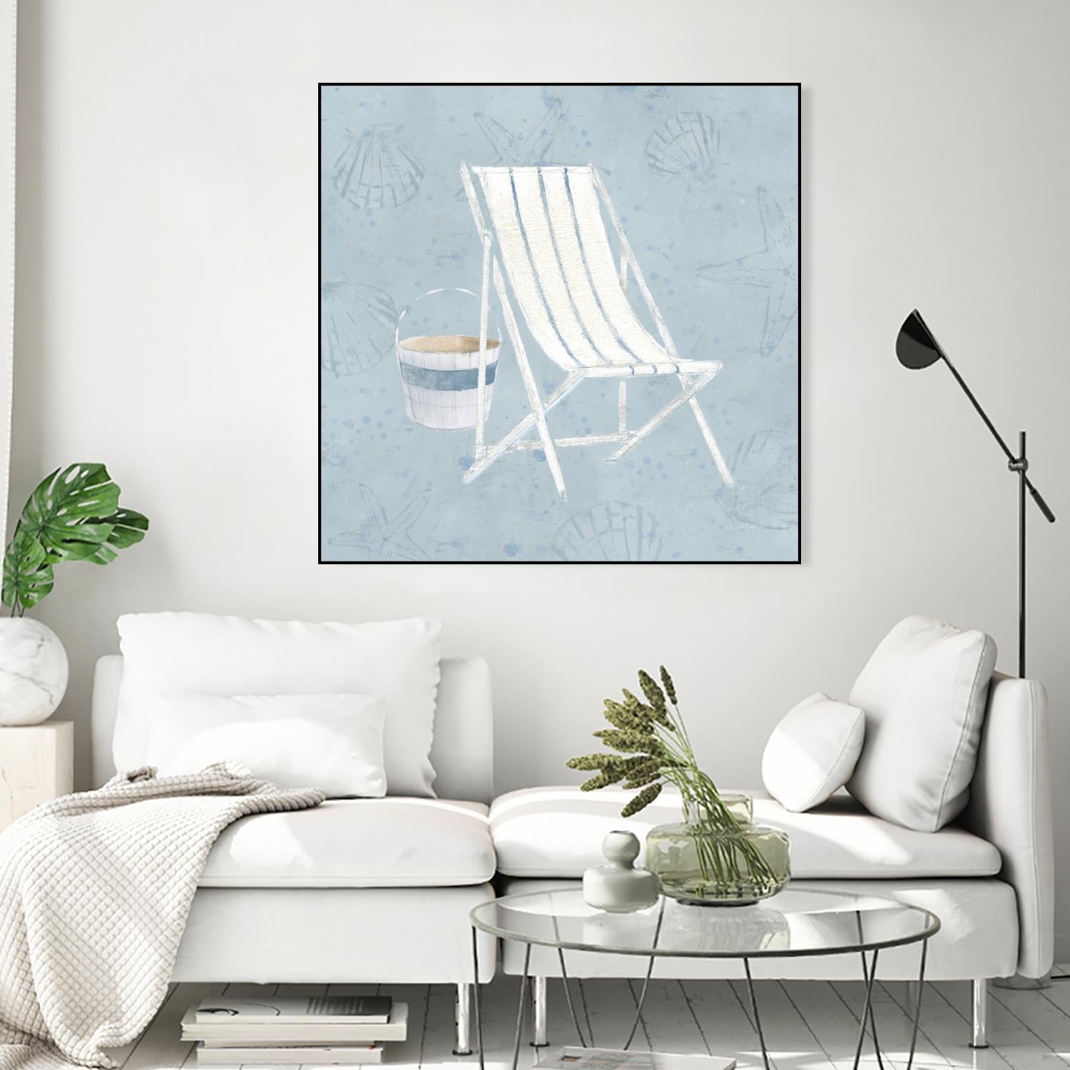 Serene Seaside III by James Wiens on GIANT ART - multi coastal & nautical beach