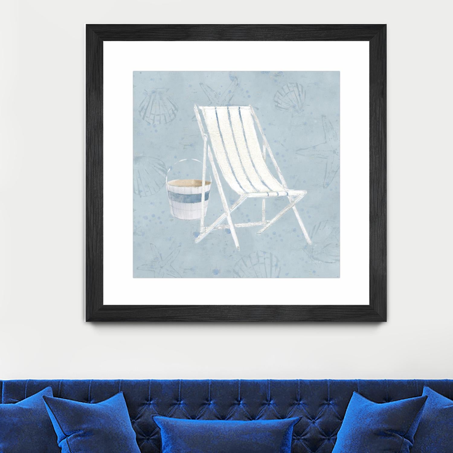Serene Seaside III by James Wiens on GIANT ART - multi coastal & nautical beach