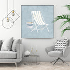 Serene Seaside III by James Wiens on GIANT ART - multi coastal & nautical beach