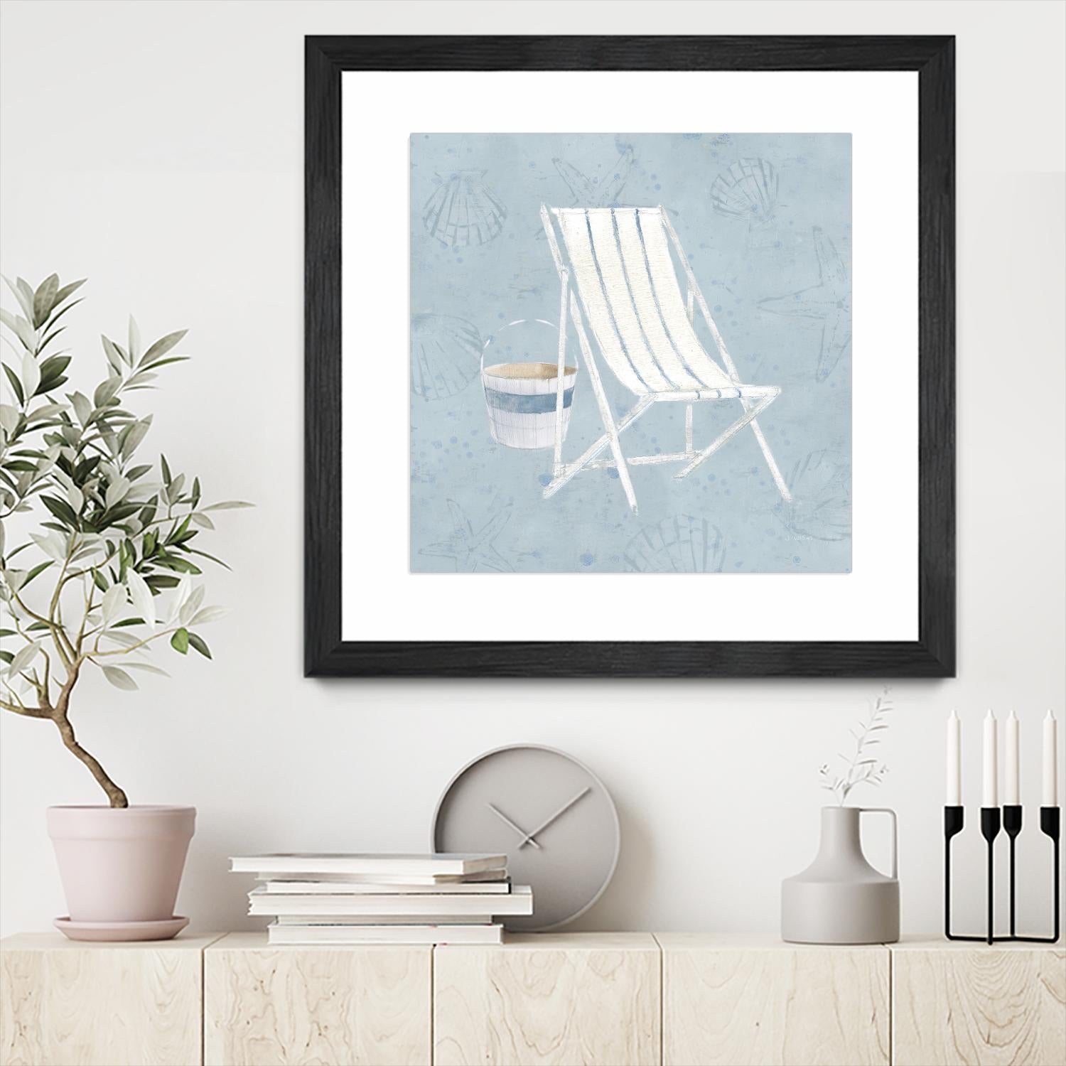 Serene Seaside III by James Wiens on GIANT ART - multi coastal & nautical beach