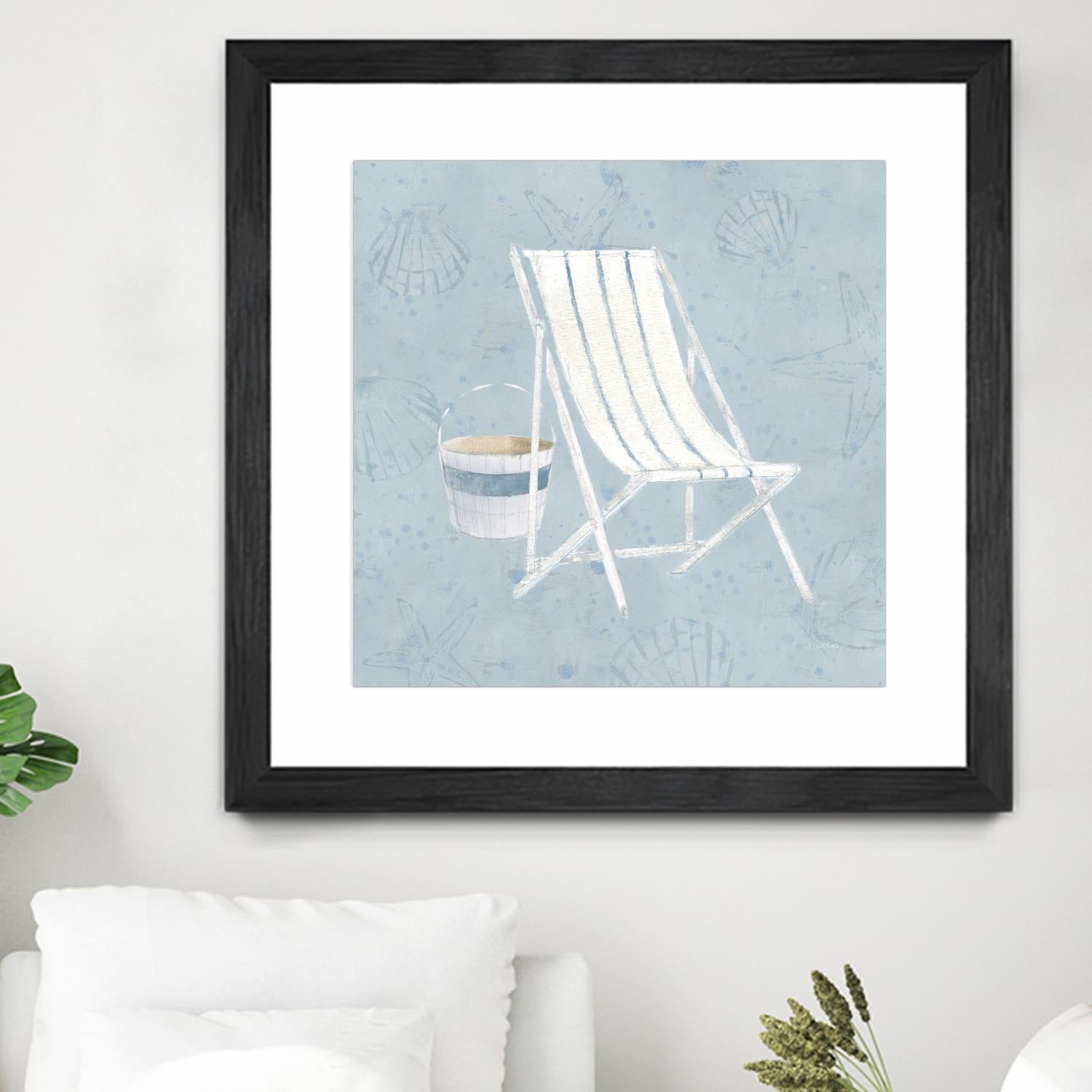 Serene Seaside III by James Wiens on GIANT ART - multi coastal & nautical beach