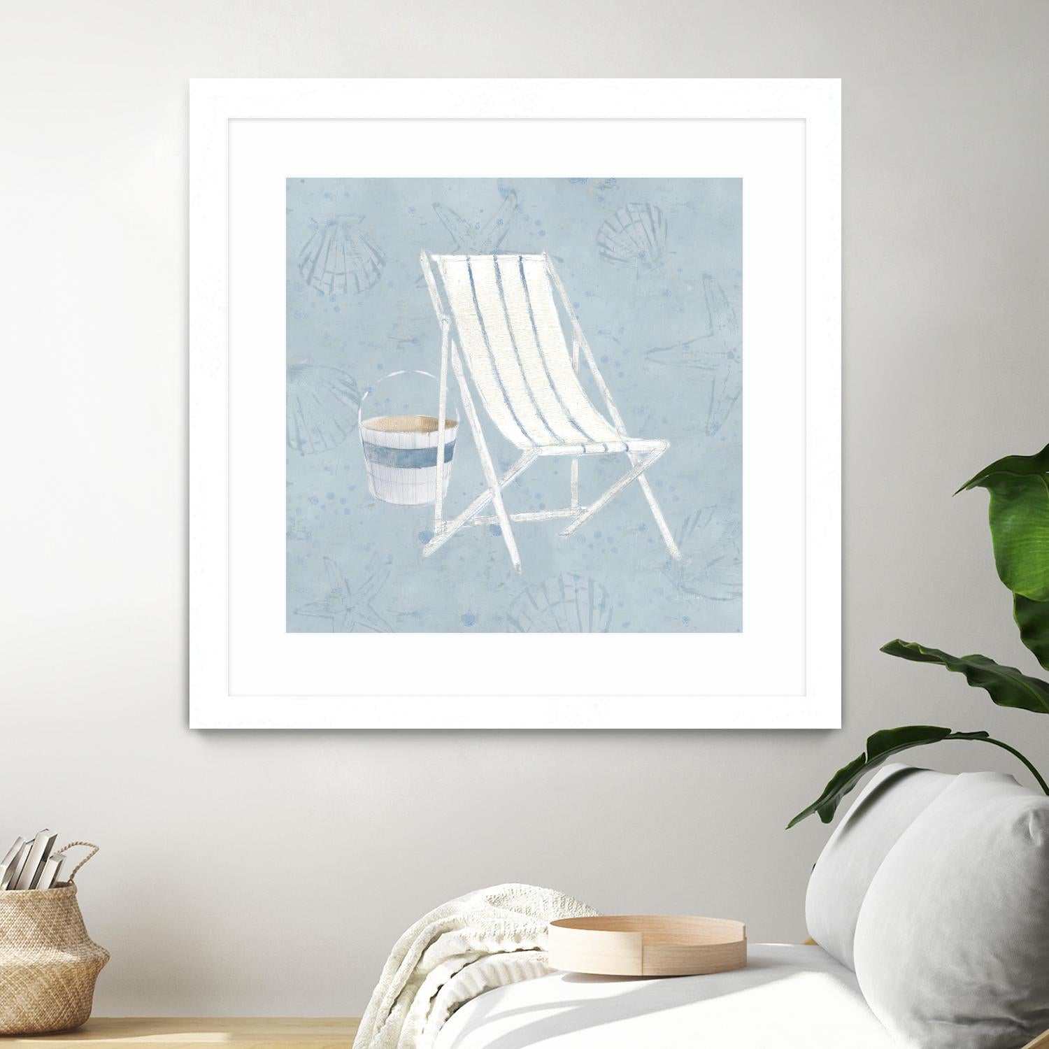 Serene Seaside III by James Wiens on GIANT ART - multi coastal & nautical beach