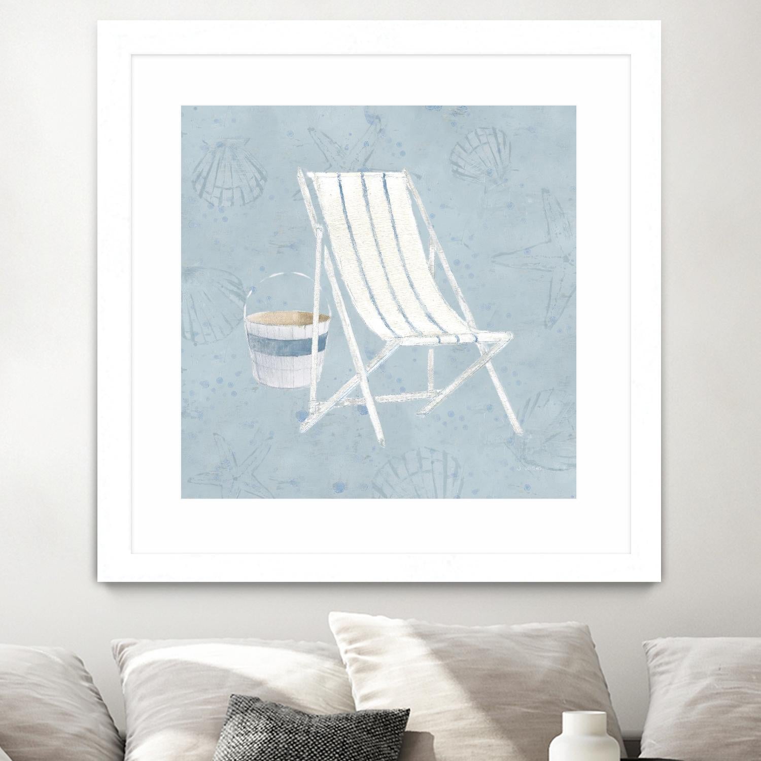 Serene Seaside III by James Wiens on GIANT ART - multi coastal & nautical beach