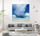 Beach Clouds I by Julia Purinton on GIANT ART - multi coastal & nautical beaches