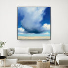 Beach Clouds I by Julia Purinton on GIANT ART - multi coastal & nautical beaches