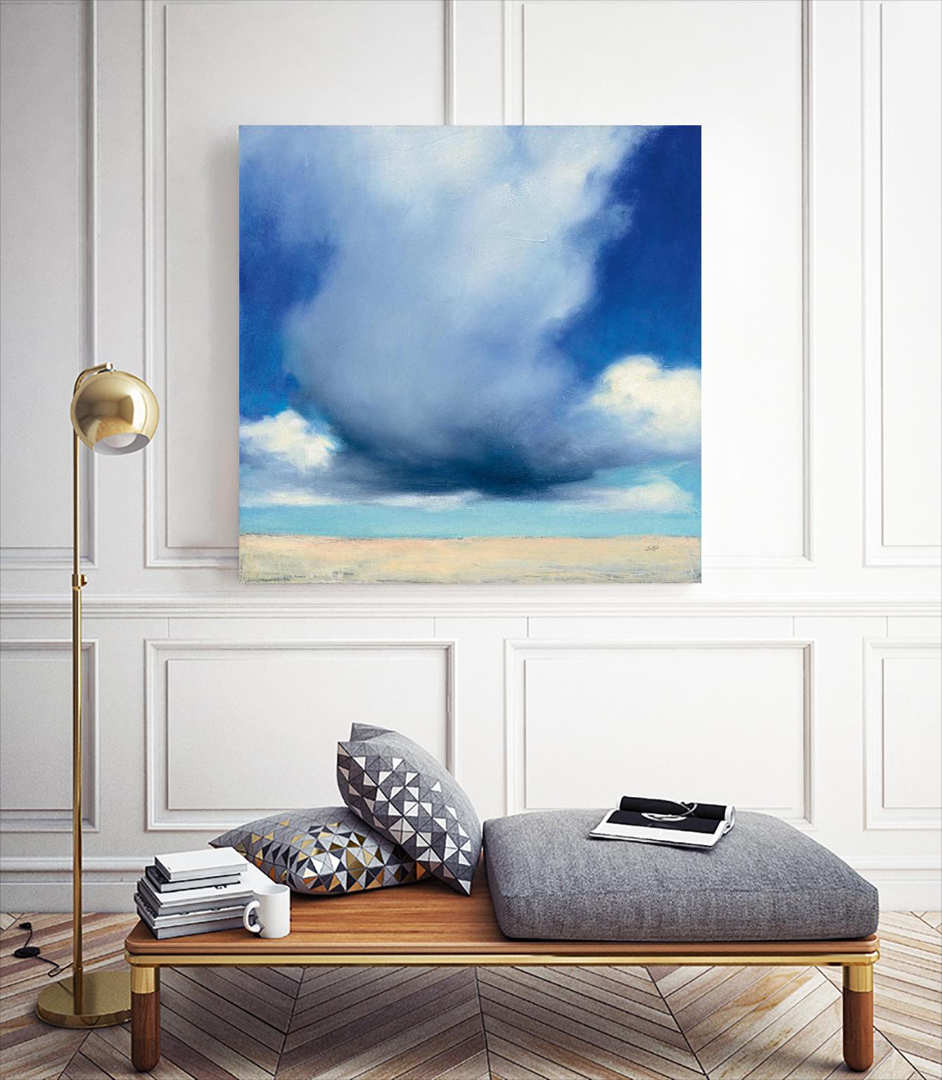 Beach Clouds I by Julia Purinton on GIANT ART - multi coastal & nautical beaches
