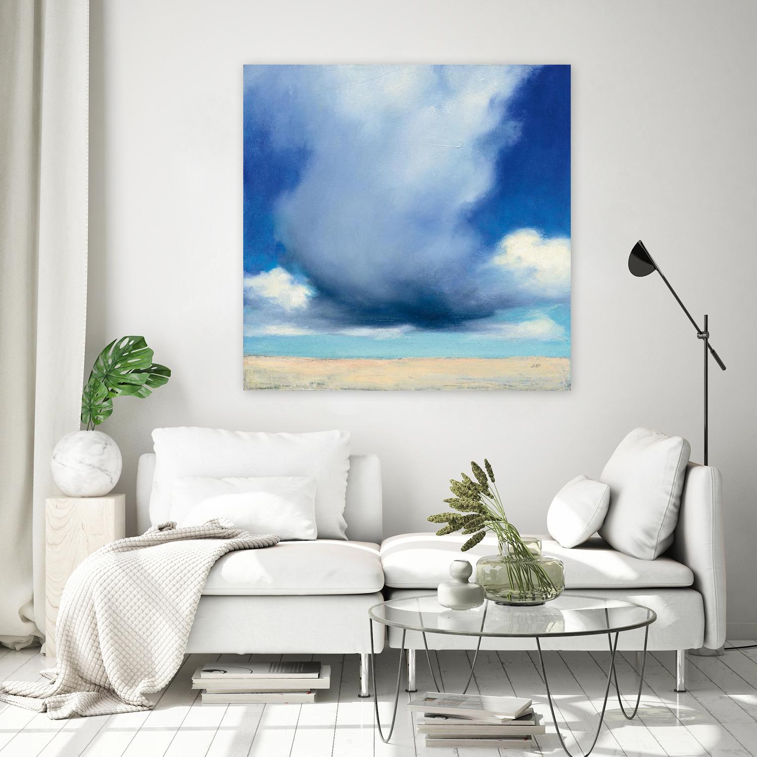 Beach Clouds I by Julia Purinton on GIANT ART - multi coastal & nautical beaches