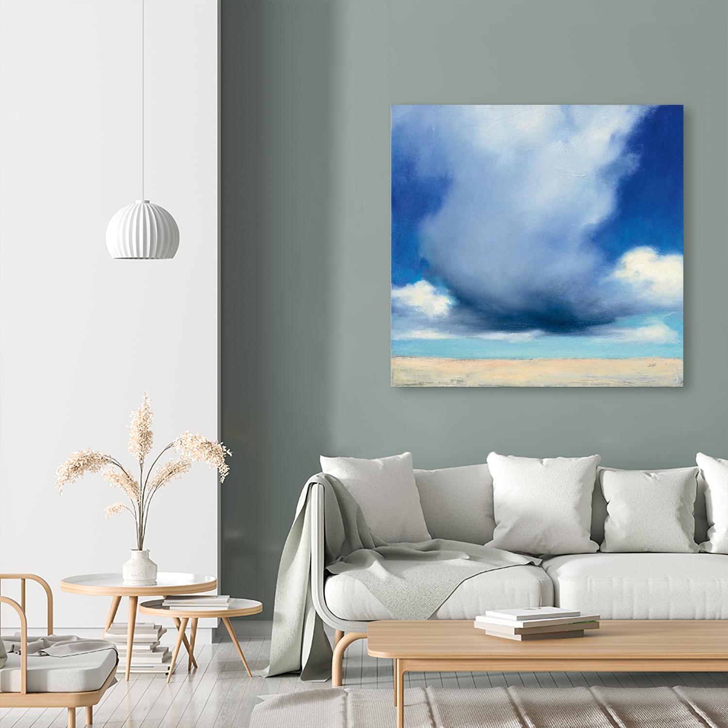 Beach Clouds I by Julia Purinton on GIANT ART - multi coastal & nautical beaches