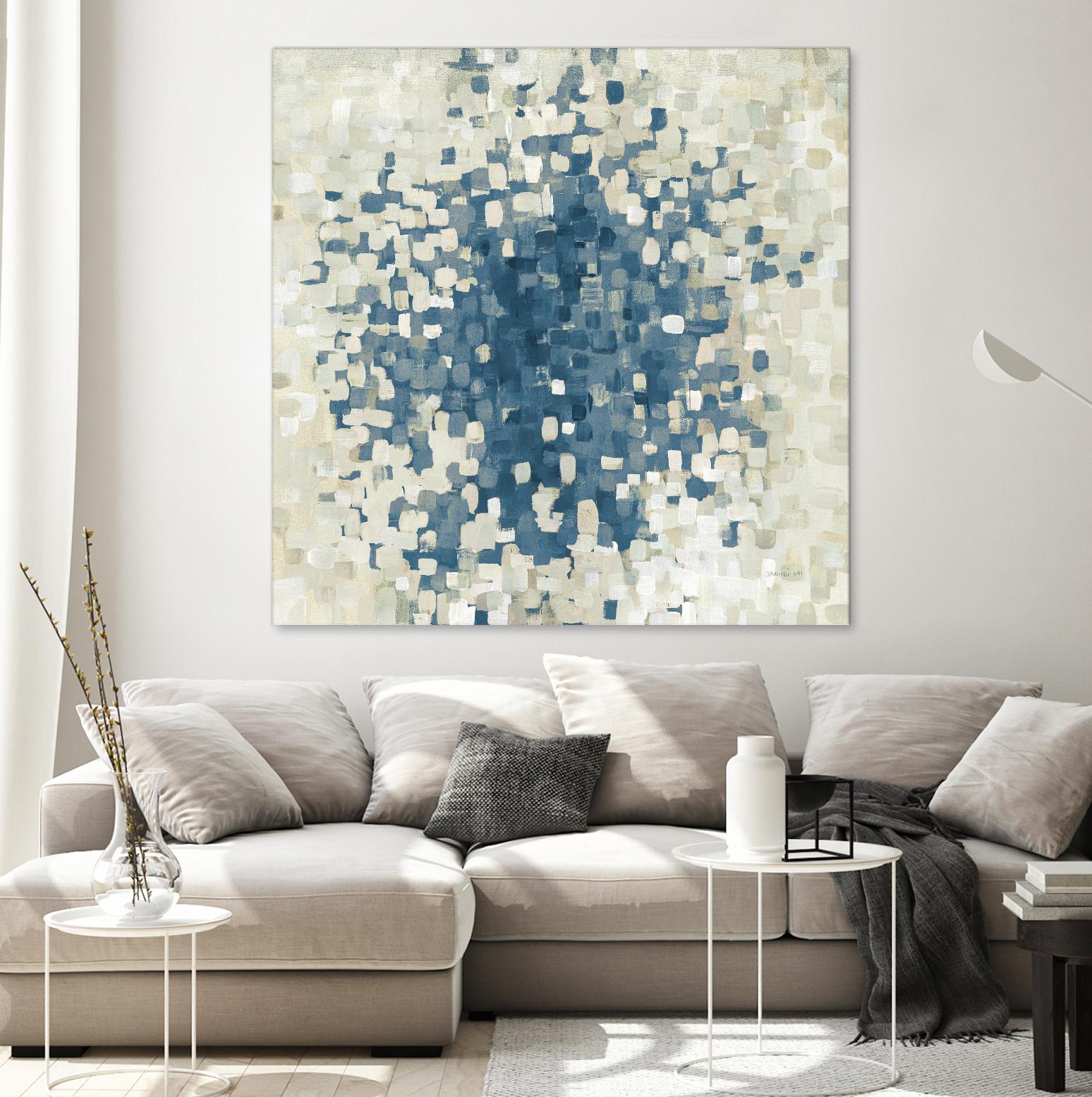 Summer Blocks Blue by Danhui Nai on GIANT ART - multi abstract abstract