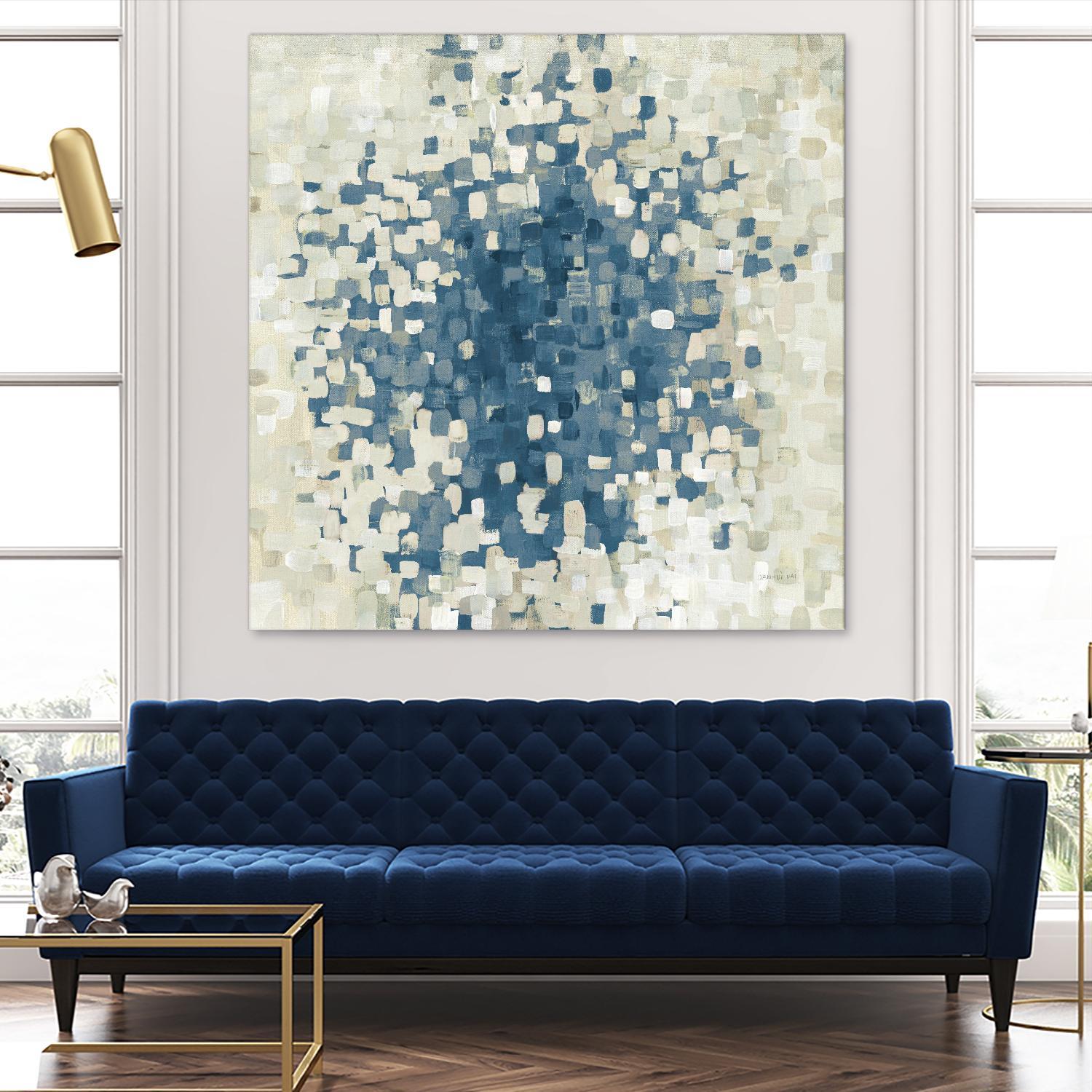 Summer Blocks Blue by Danhui Nai on GIANT ART - multi abstract abstract