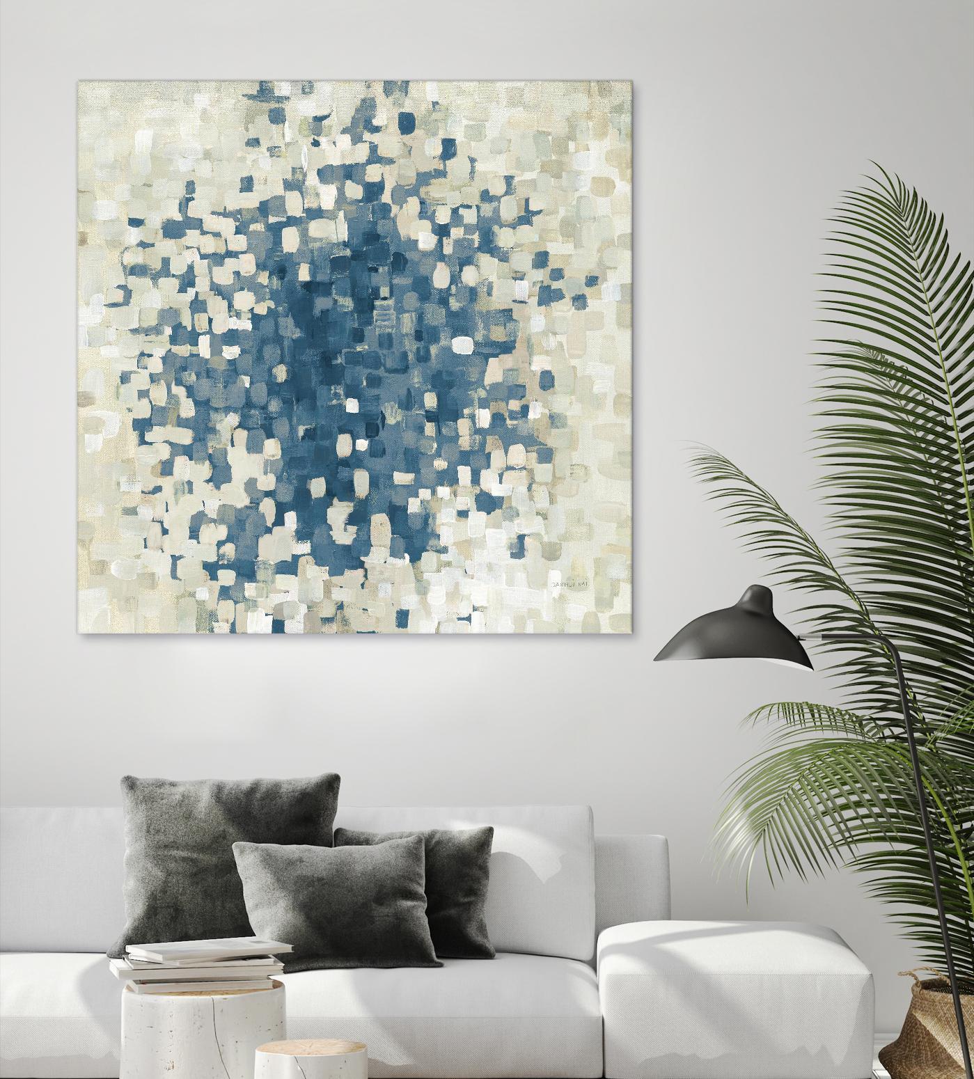 Summer Blocks Blue by Danhui Nai on GIANT ART - multi abstract abstract