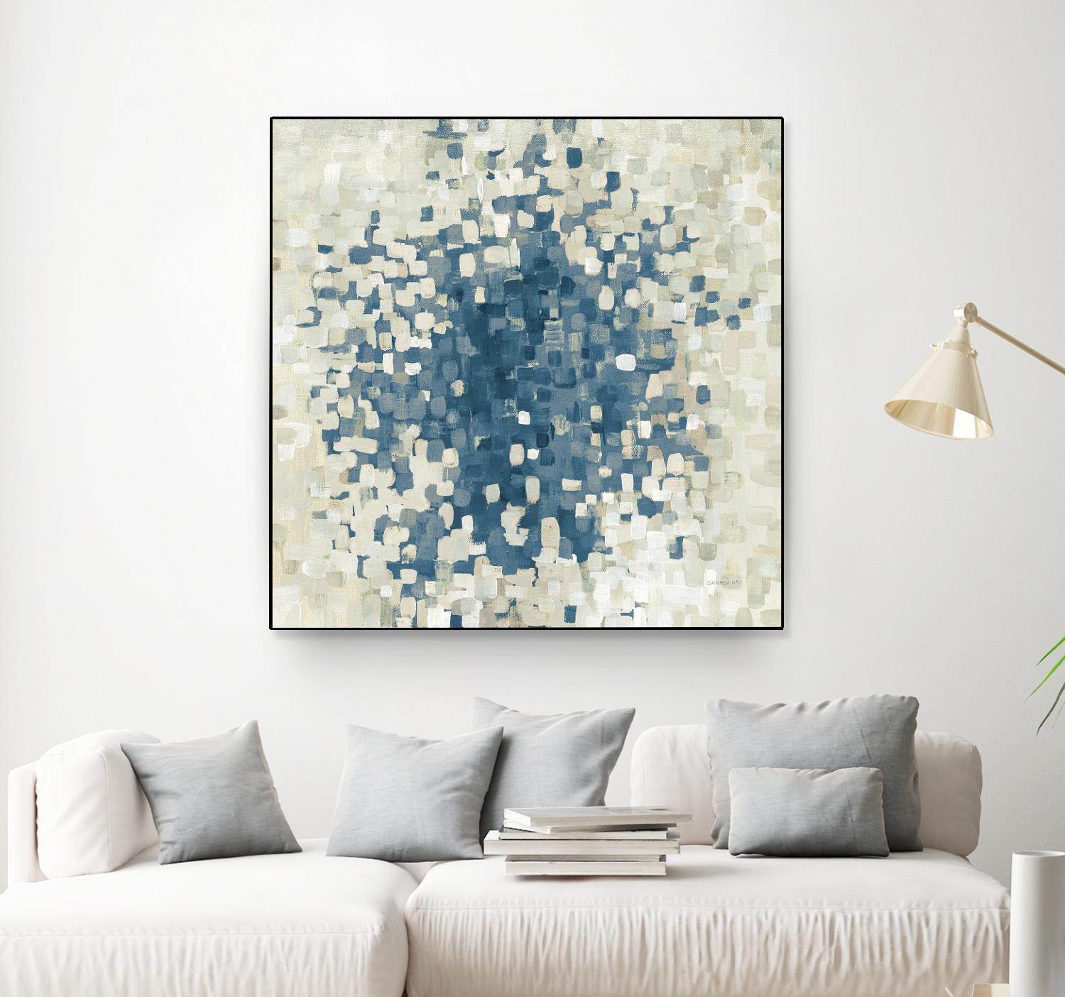 Summer Blocks Blue by Danhui Nai on GIANT ART - multi abstract abstract