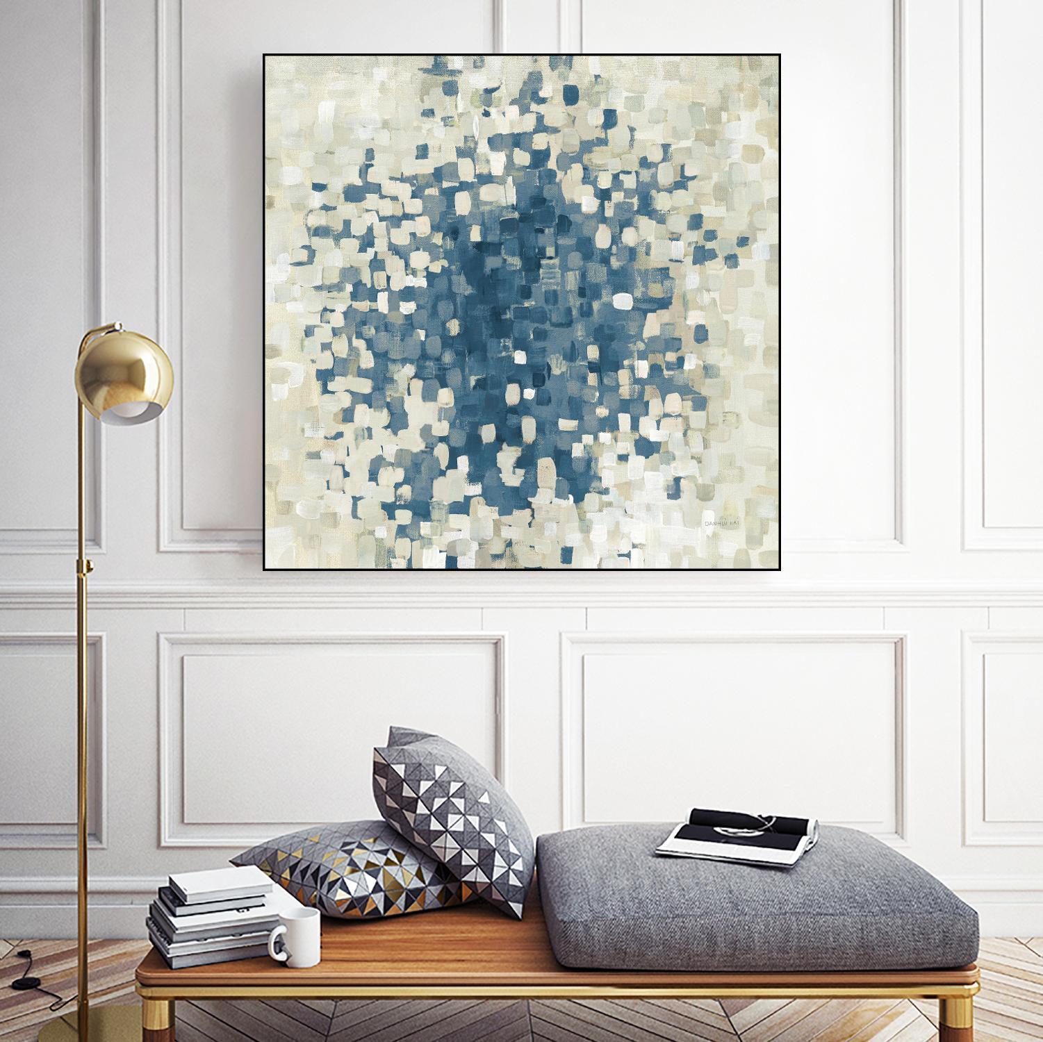 Summer Blocks Blue by Danhui Nai on GIANT ART - multi abstract abstract