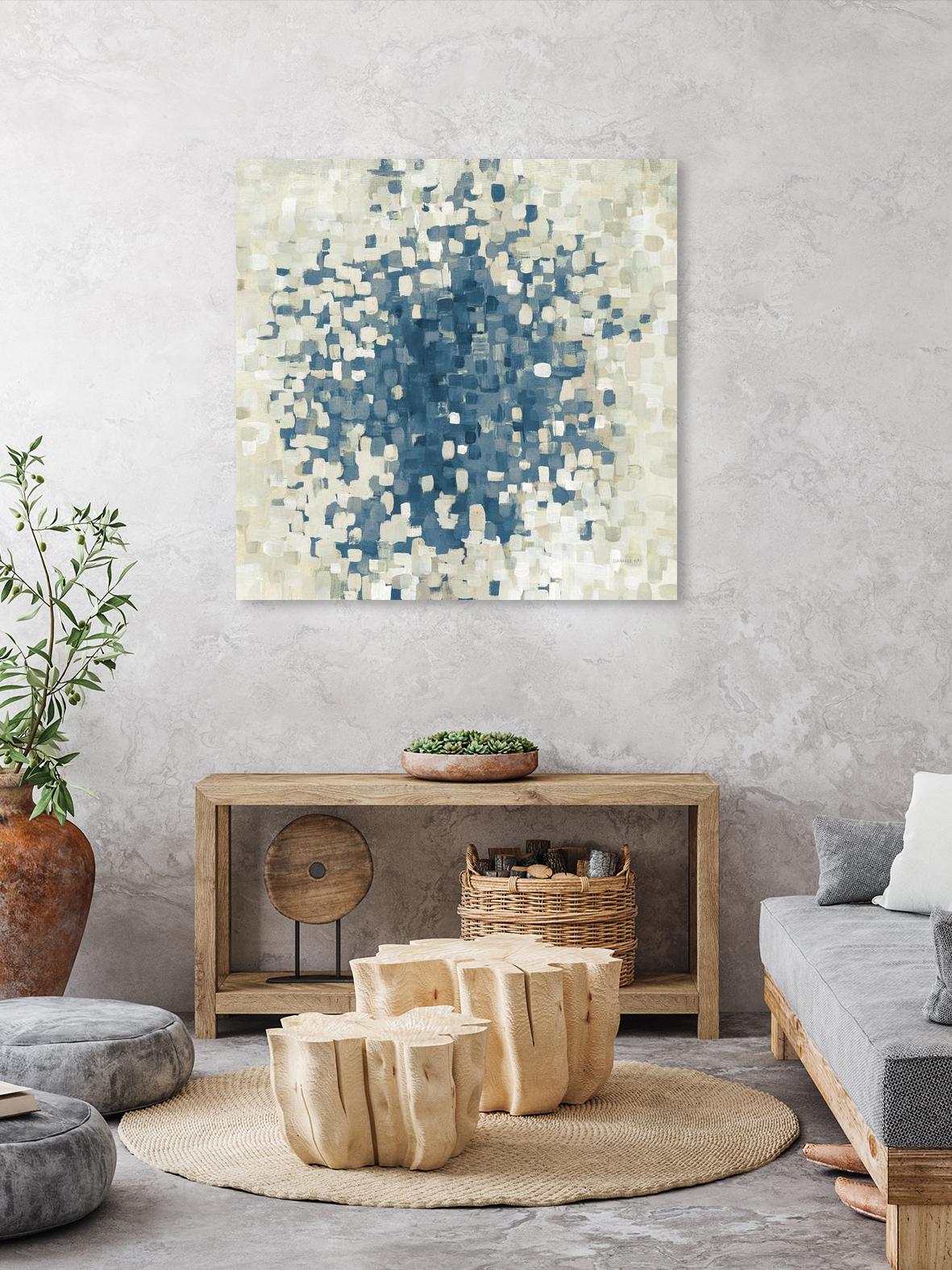 Summer Blocks Blue by Danhui Nai on GIANT ART - multi abstract abstract