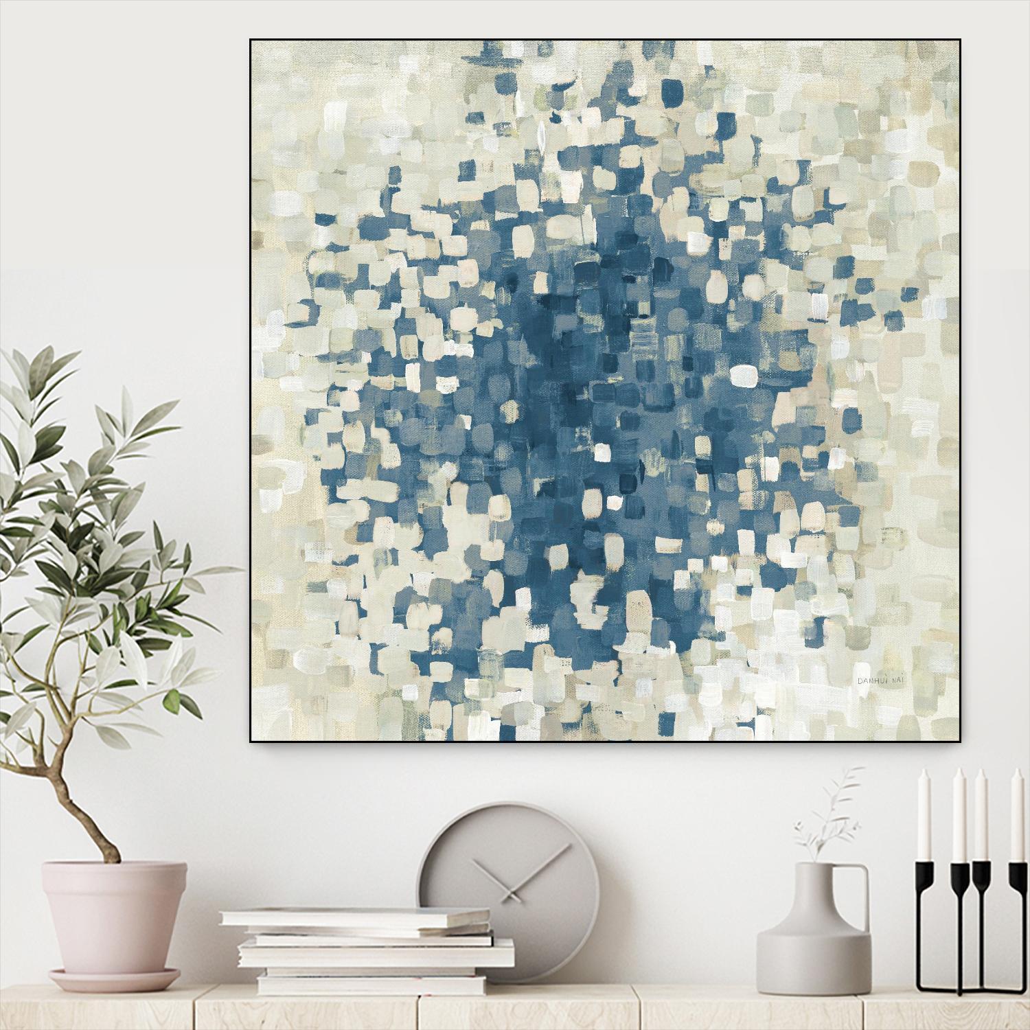 Summer Blocks Blue by Danhui Nai on GIANT ART - multi abstract abstract