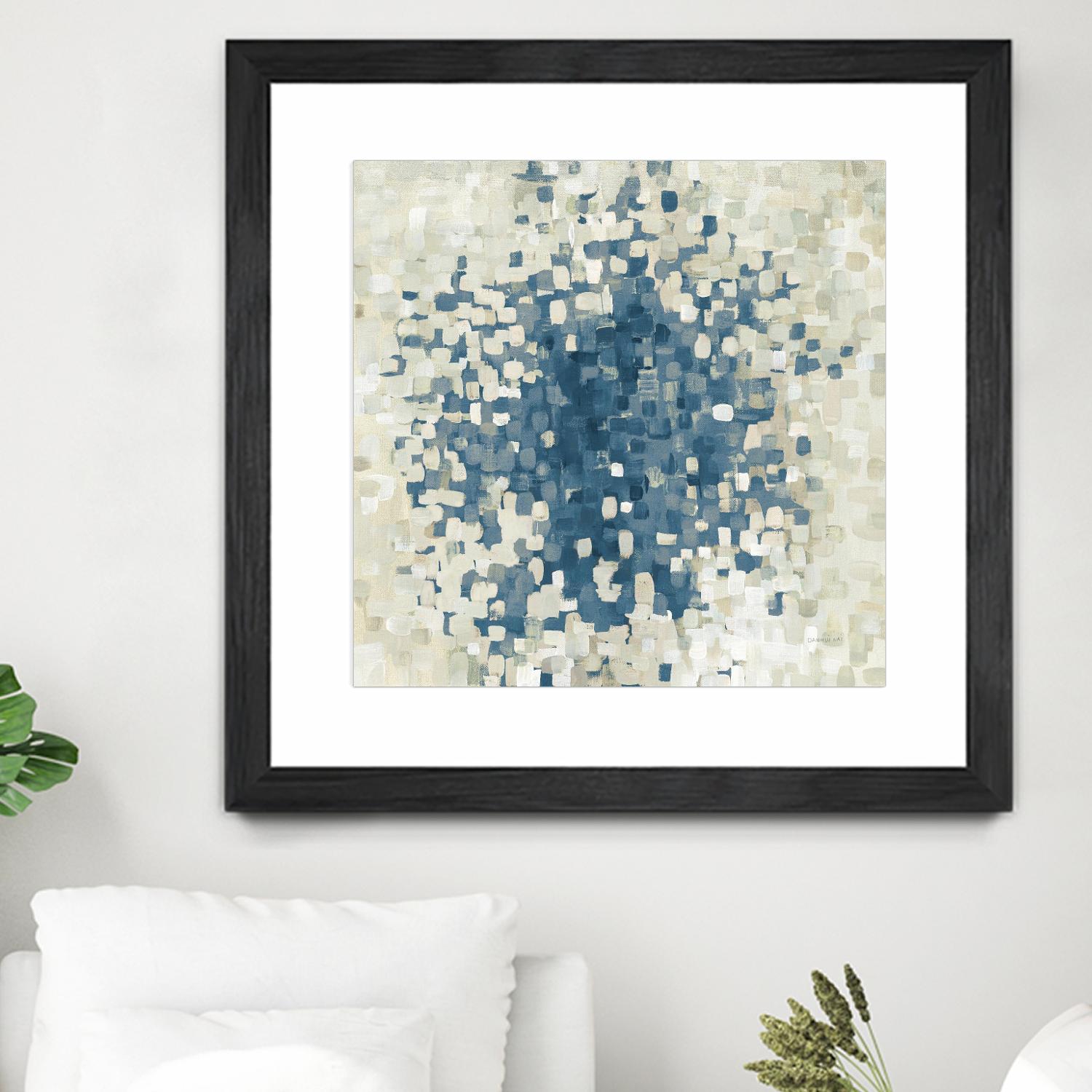 Summer Blocks Blue by Danhui Nai on GIANT ART - multi abstract abstract