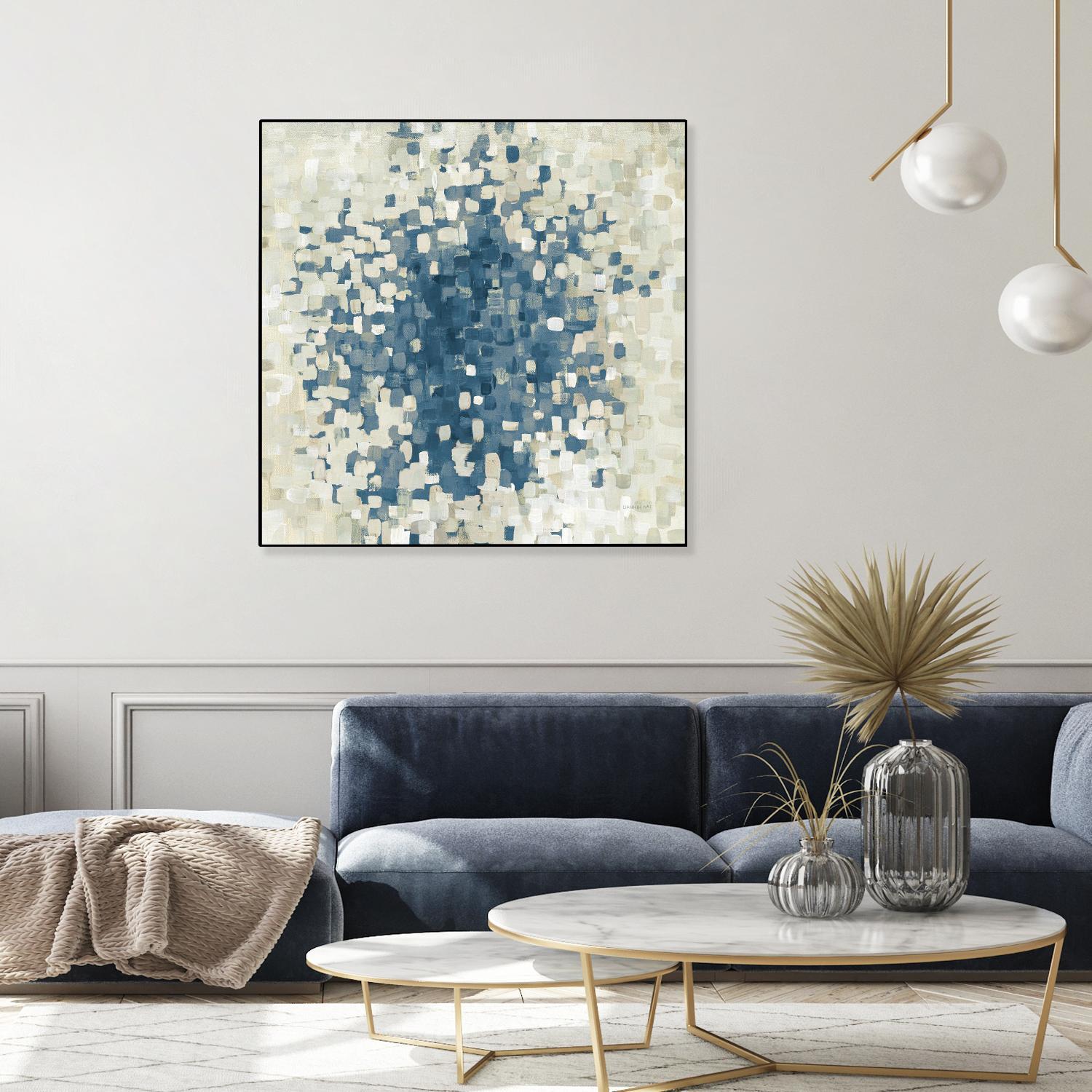 Summer Blocks Blue by Danhui Nai on GIANT ART - multi abstract abstract