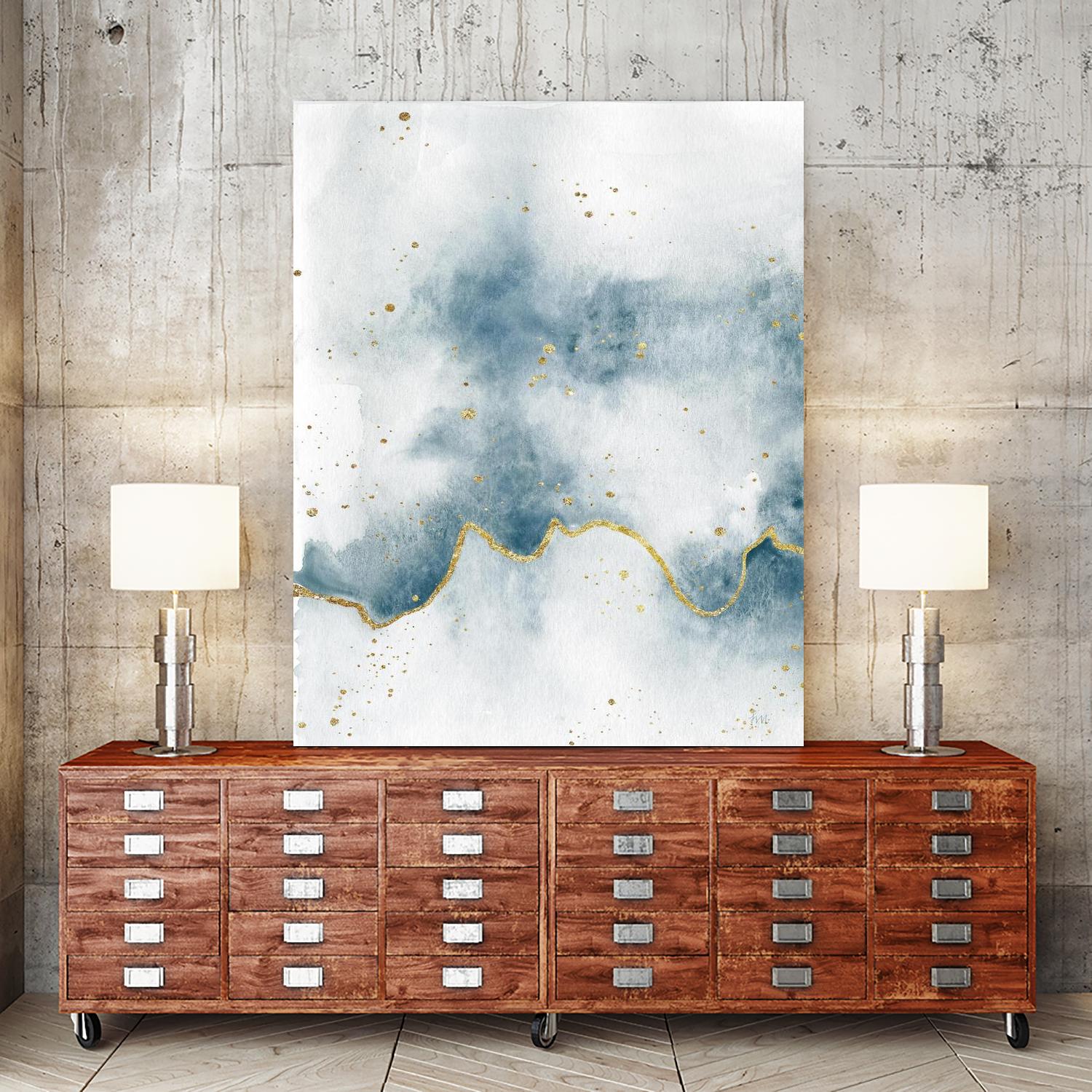 Flow with Gold II by Laura Marshall on GIANT ART - multi abstract abstract