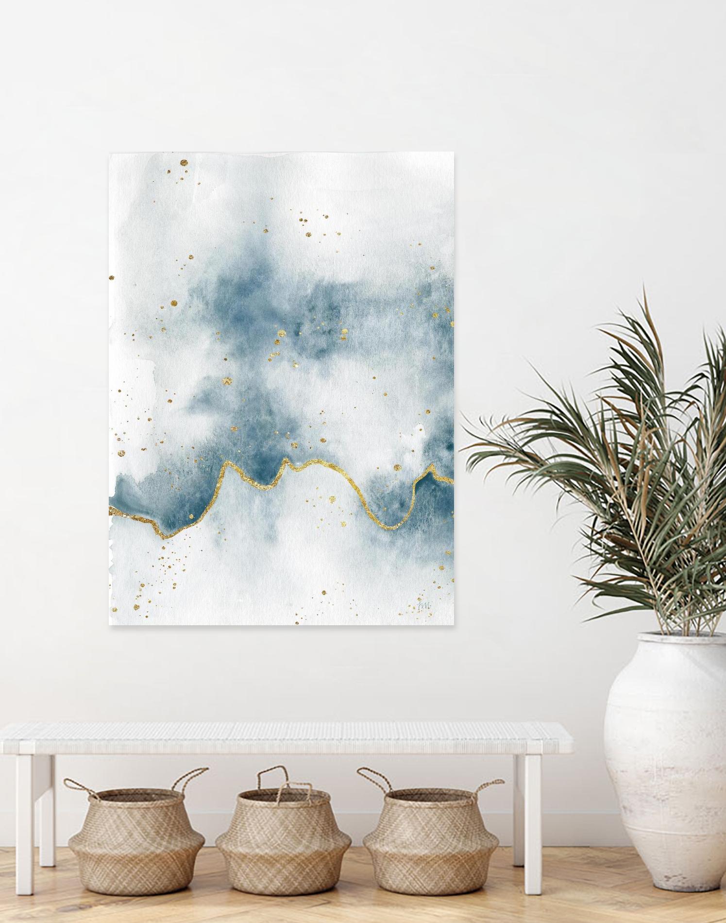 Flow with Gold II by Laura Marshall on GIANT ART - multi abstract abstract