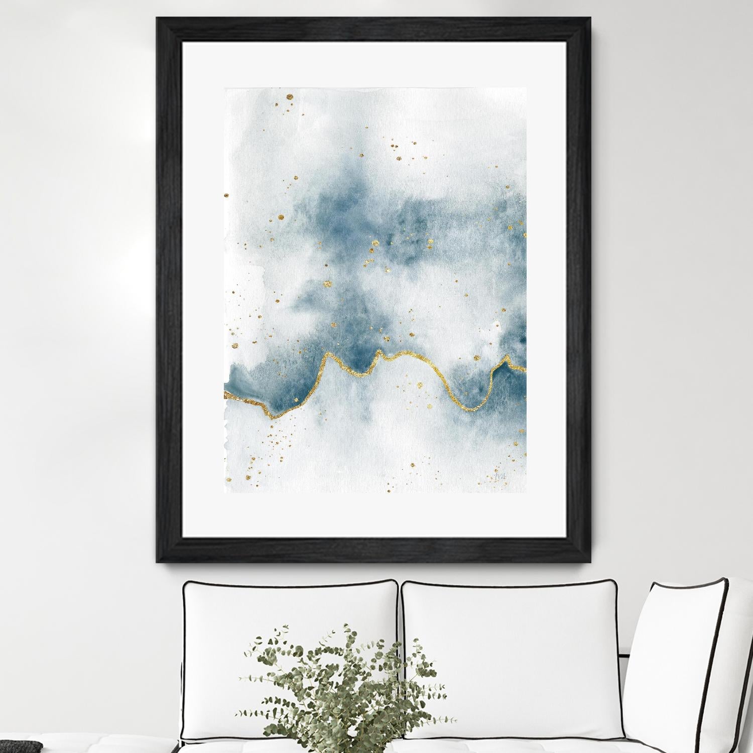 Flow with Gold II by Laura Marshall on GIANT ART - multi abstract abstract