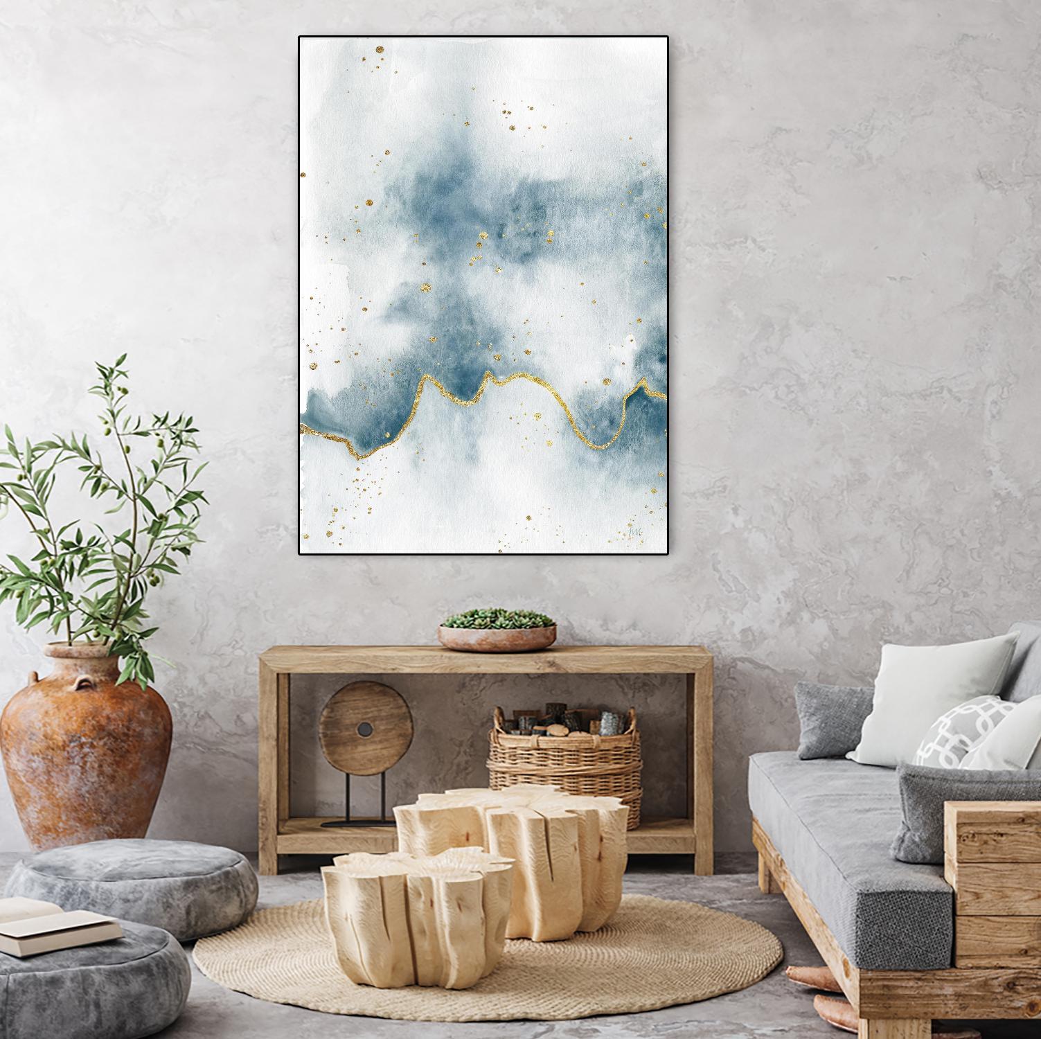 Flow with Gold II by Laura Marshall on GIANT ART - multi abstract abstract