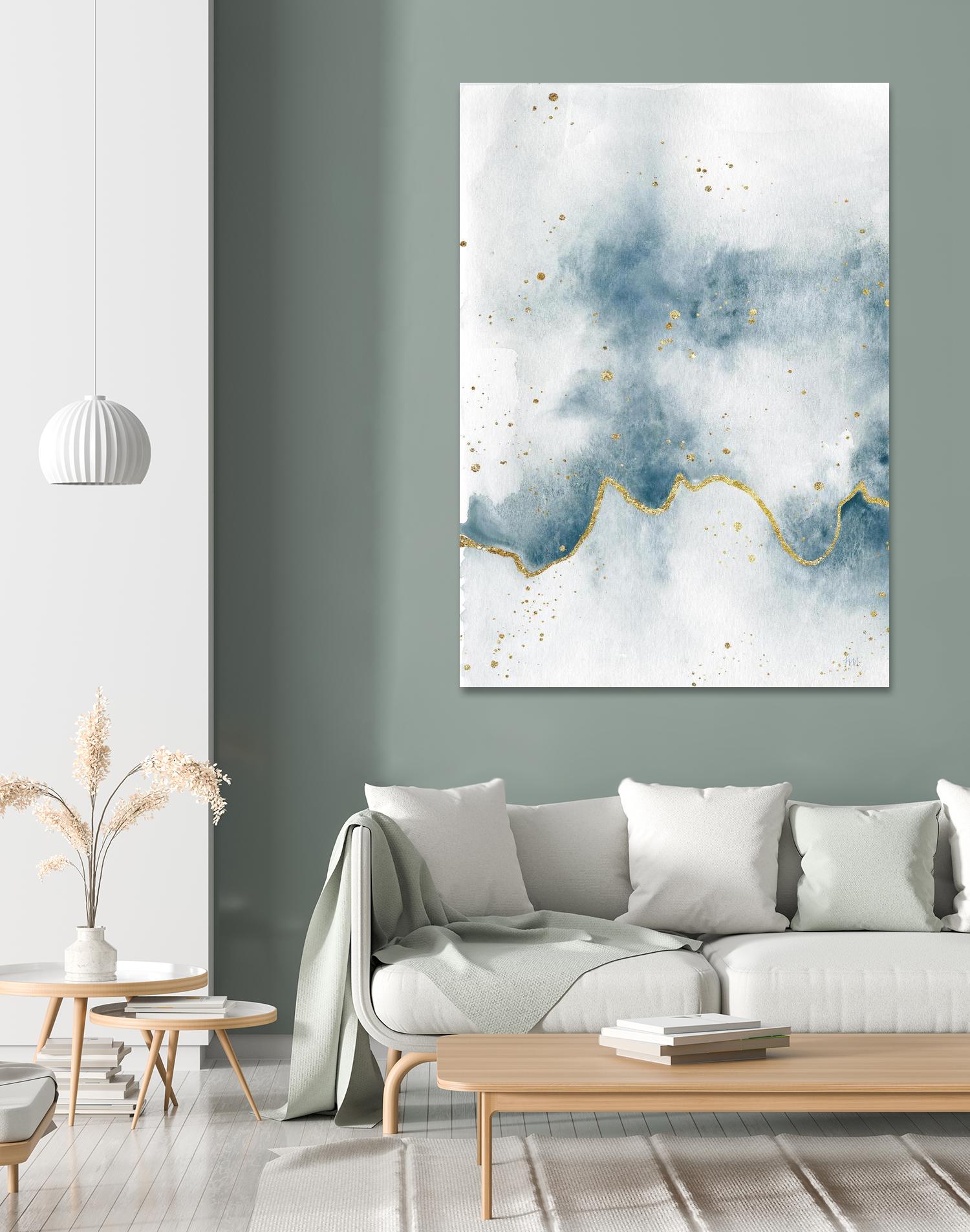 Flow with Gold II by Laura Marshall on GIANT ART - multi abstract abstract