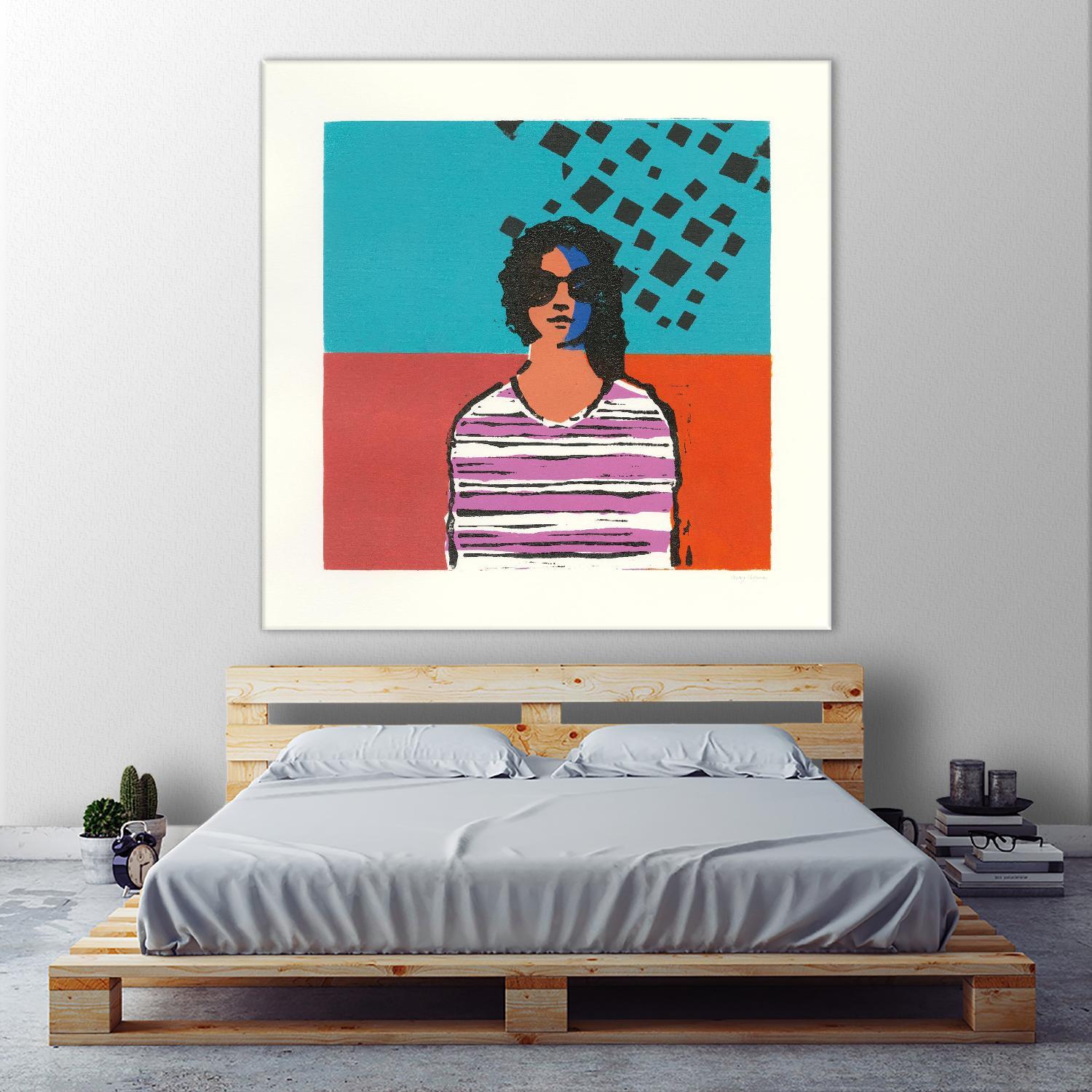 Sofia by Avery Tillmon on GIANT ART - multi figurative blue