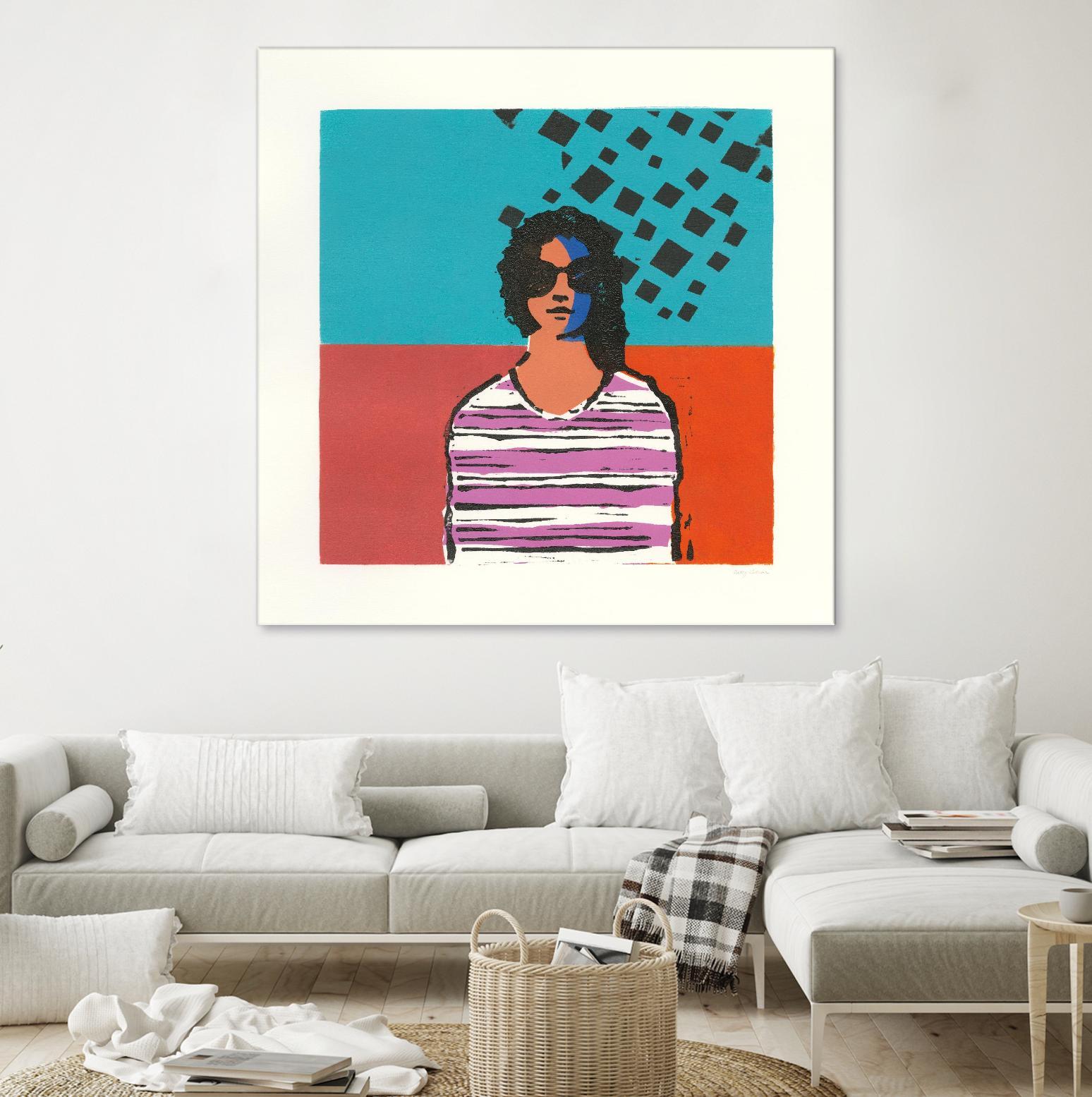 Sofia by Avery Tillmon on GIANT ART - multi figurative blue