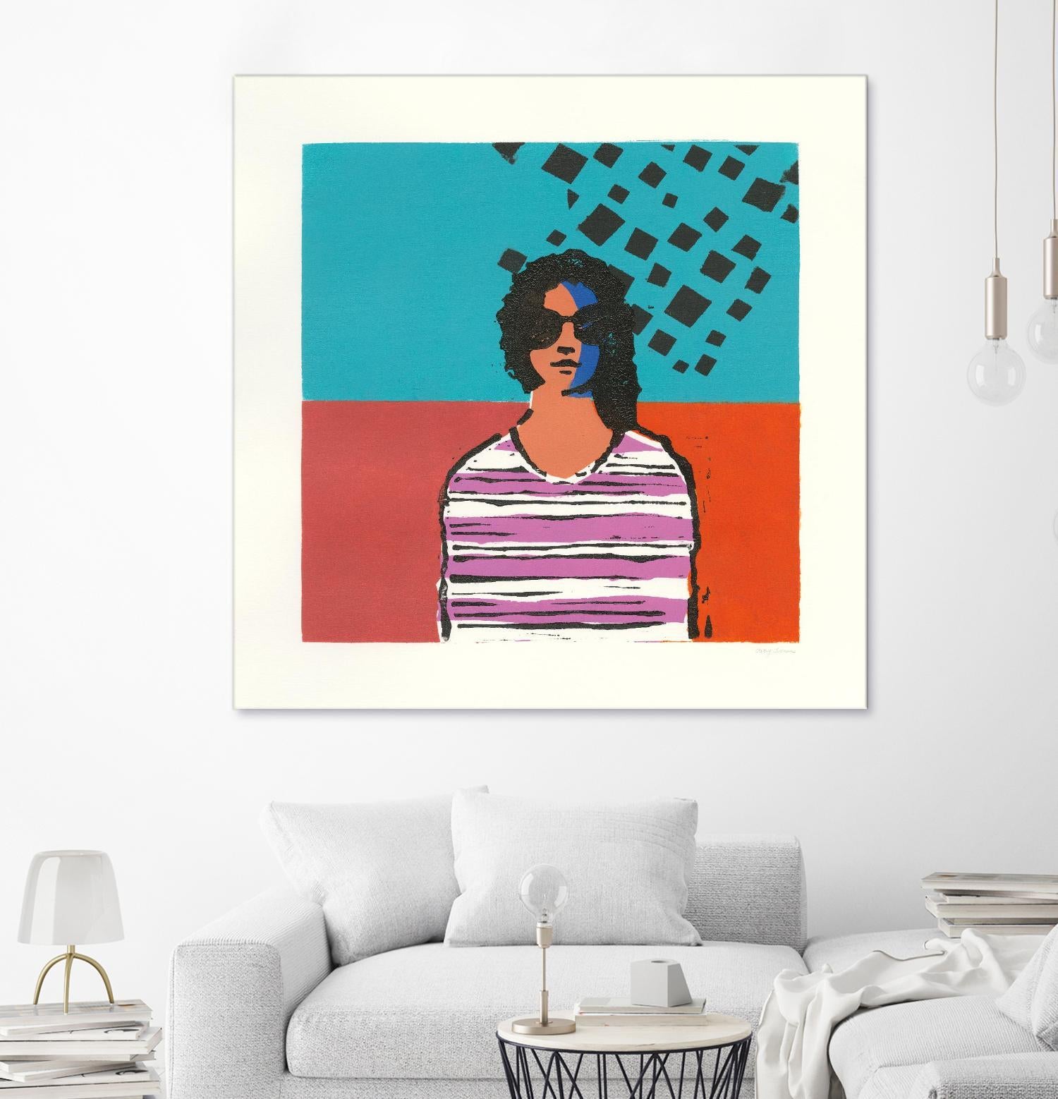 Sofia by Avery Tillmon on GIANT ART - multi figurative blue