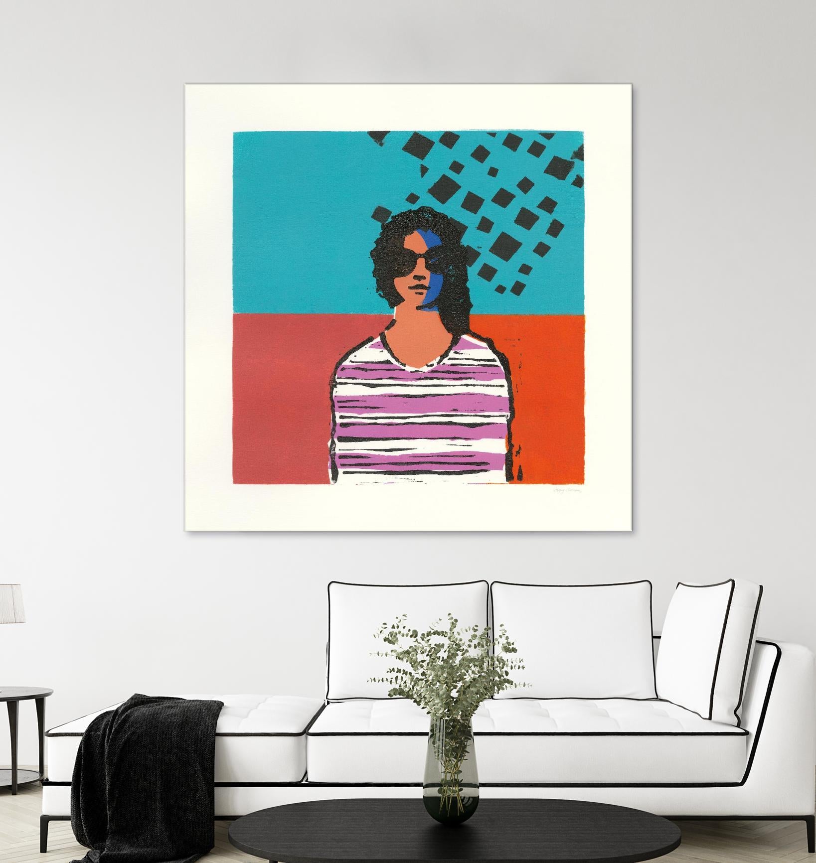 Sofia by Avery Tillmon on GIANT ART - multi figurative blue