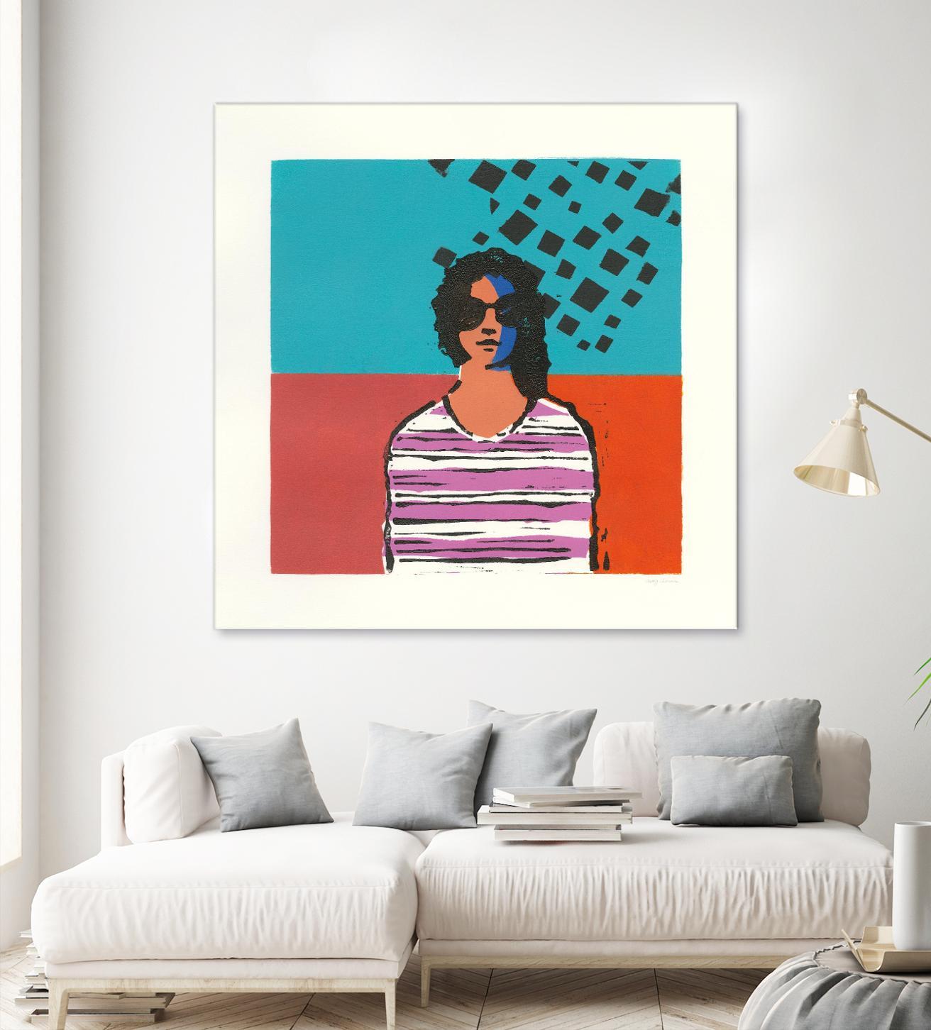 Sofia by Avery Tillmon on GIANT ART - multi figurative blue