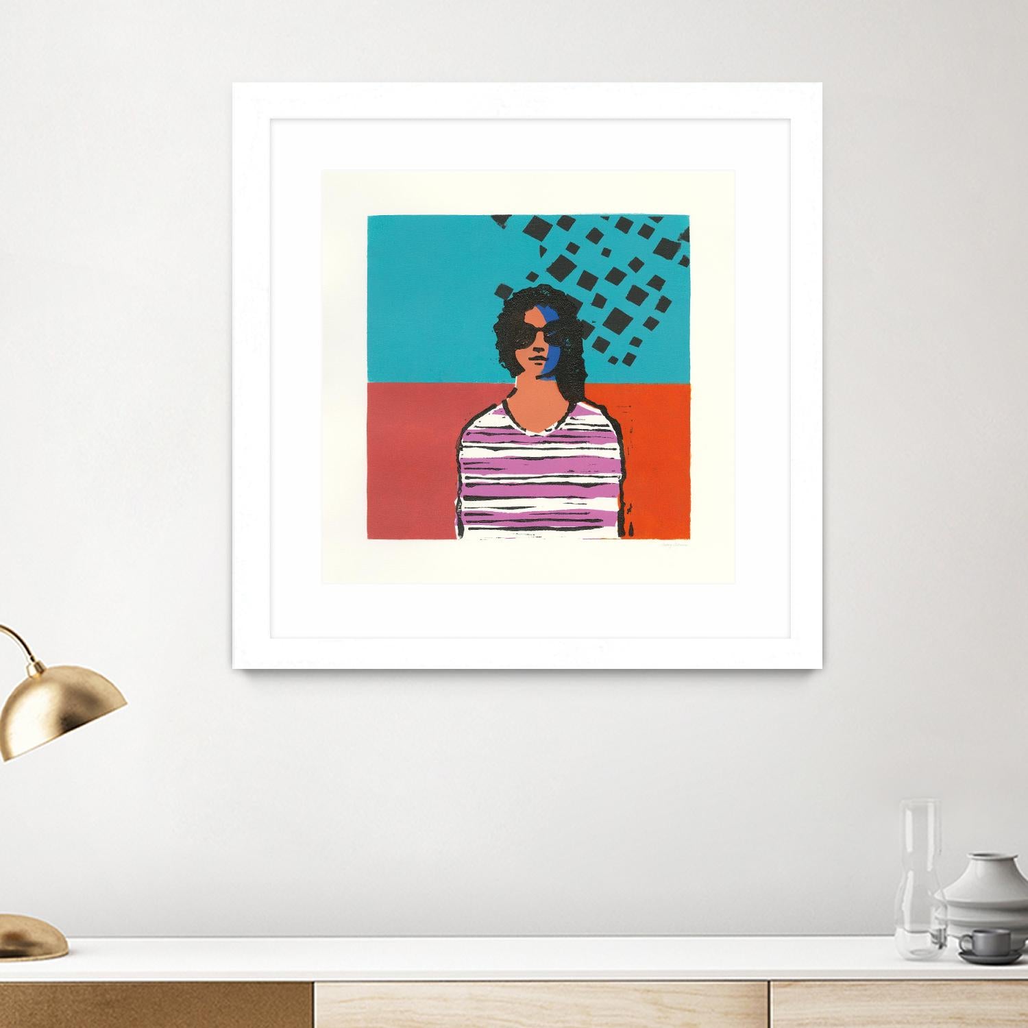 Sofia by Avery Tillmon on GIANT ART - multi figurative blue