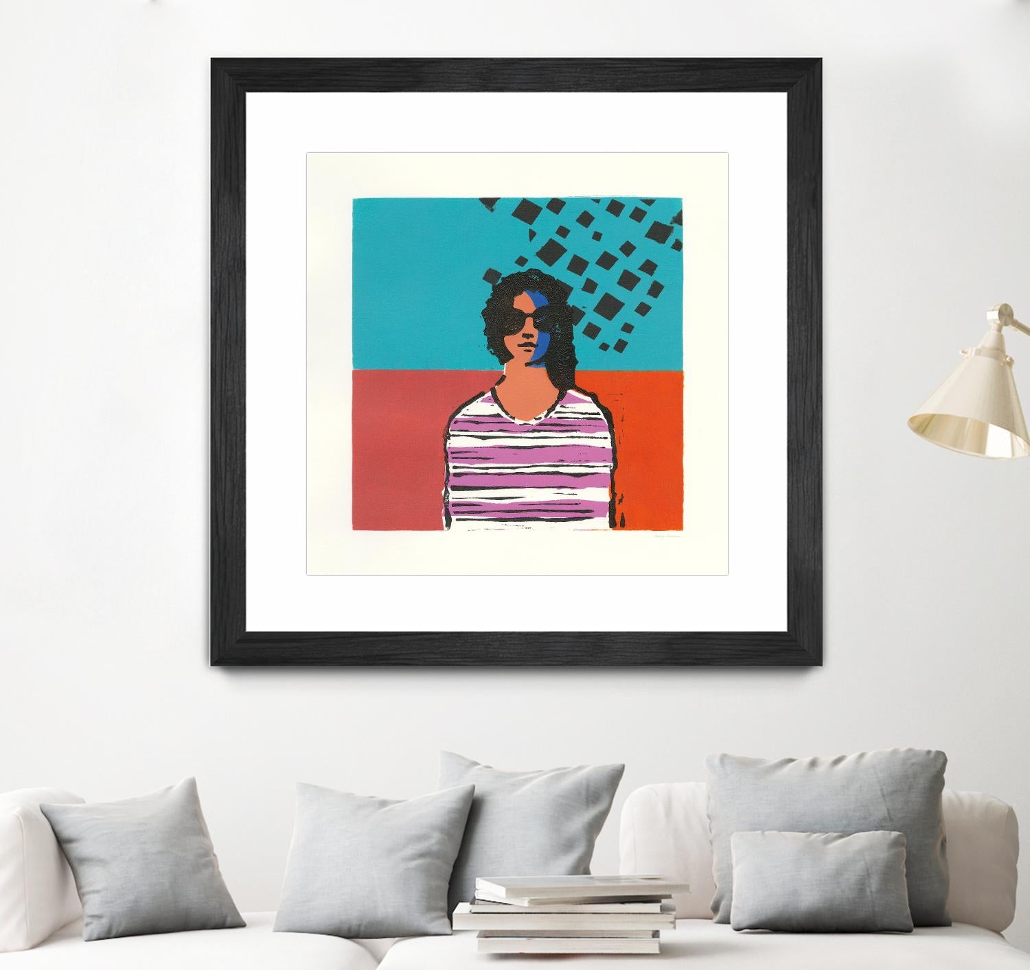 Sofia by Avery Tillmon on GIANT ART - multi figurative blue