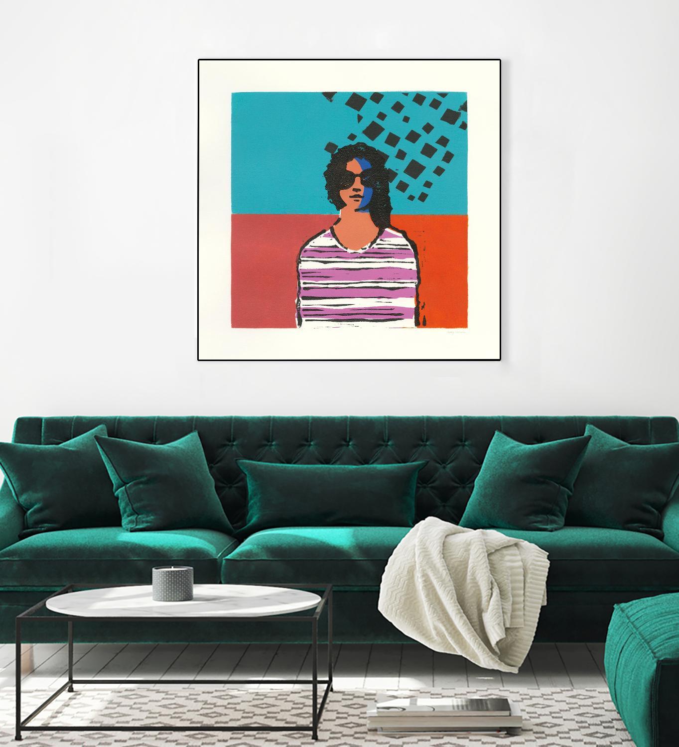 Sofia by Avery Tillmon on GIANT ART - multi figurative blue