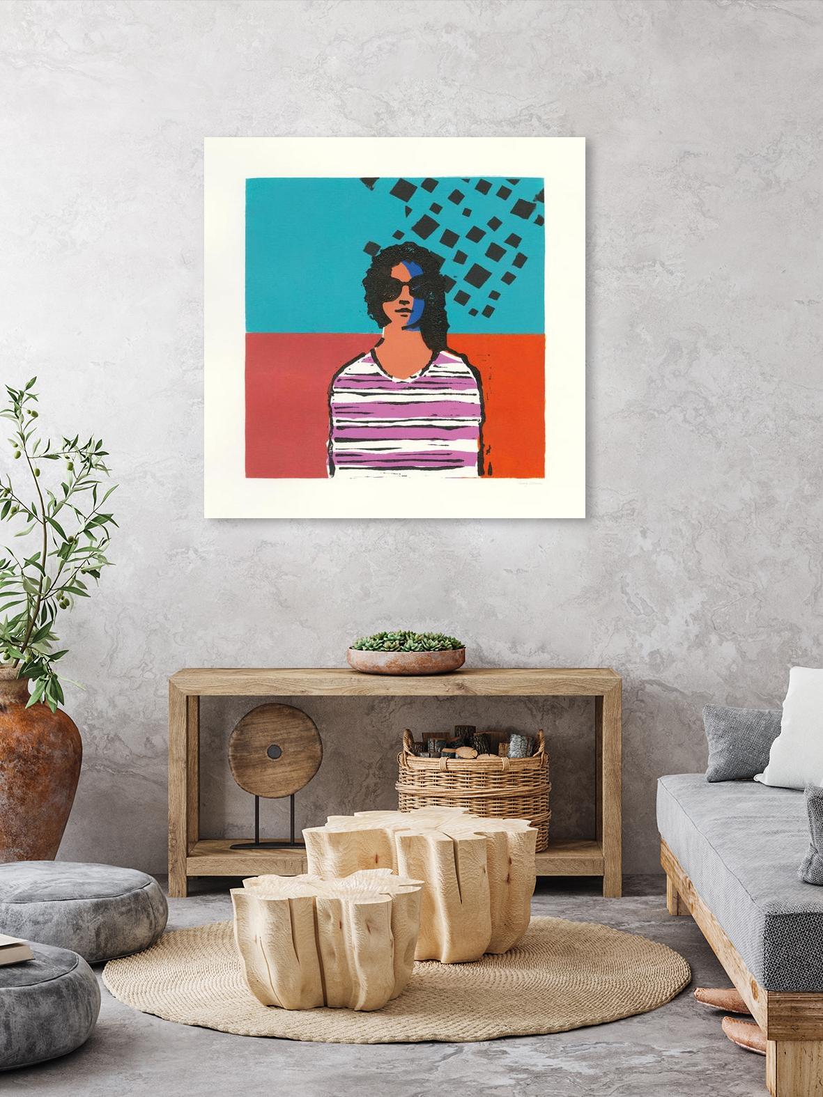 Sofia by Avery Tillmon on GIANT ART - multi figurative blue