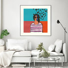 Sofia by Avery Tillmon on GIANT ART - multi figurative blue