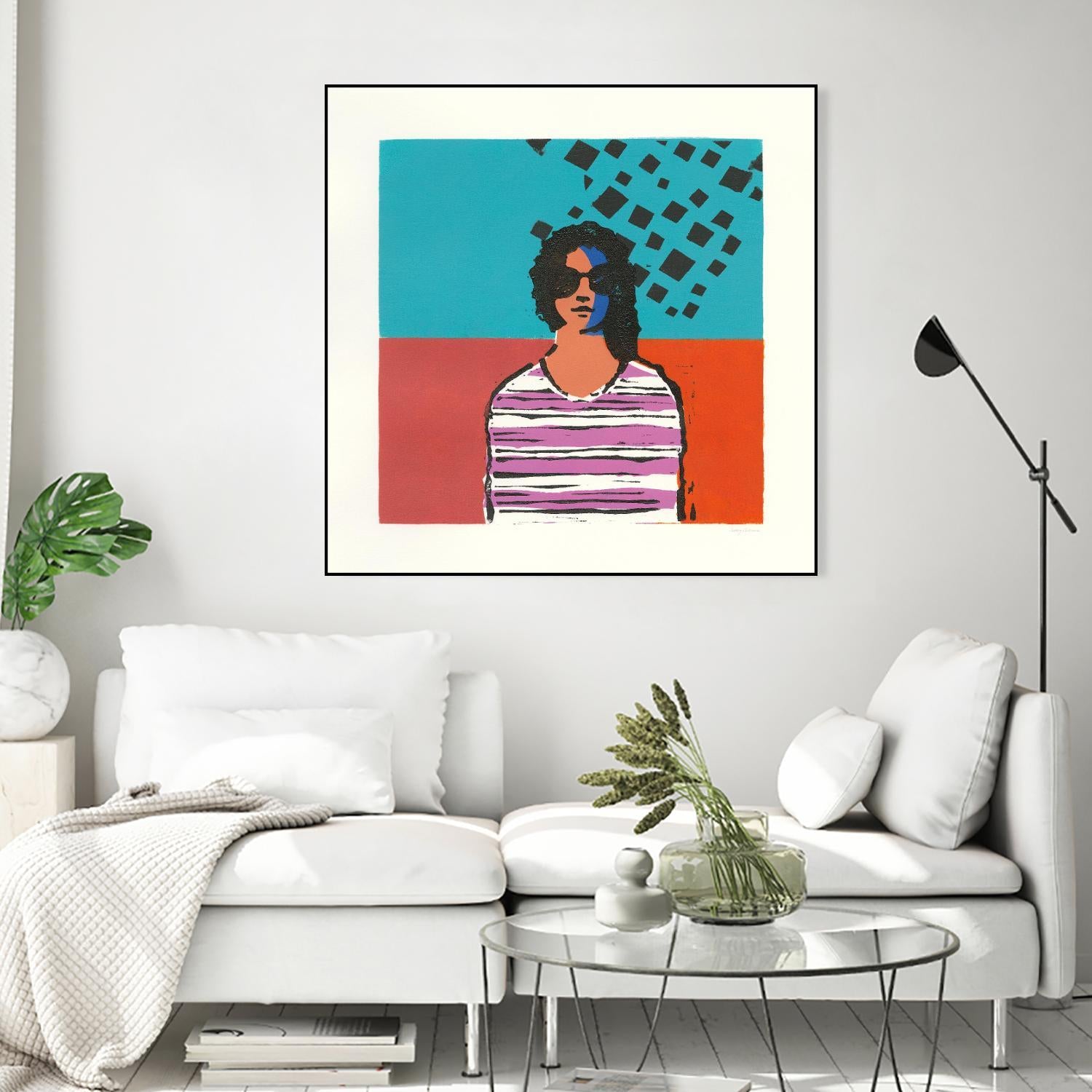 Sofia by Avery Tillmon on GIANT ART - multi figurative blue