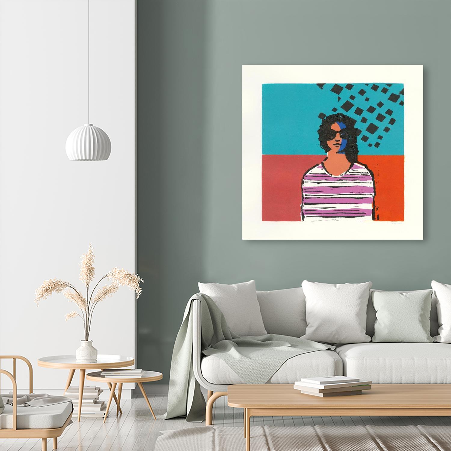 Sofia by Avery Tillmon on GIANT ART - multi figurative blue