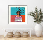 Sofia by Avery Tillmon on GIANT ART - multi figurative blue