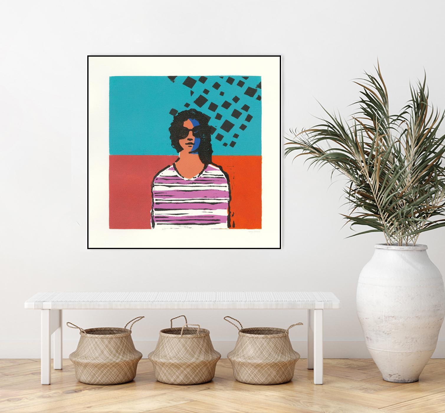 Sofia by Avery Tillmon on GIANT ART - multi figurative blue