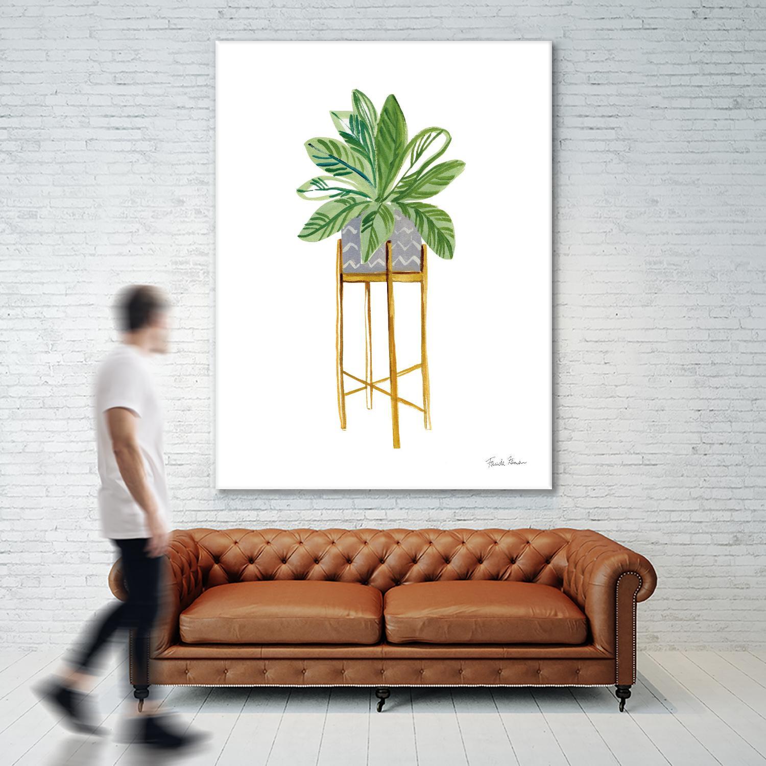Green House Plants I by Farida Zaman on GIANT ART - botanical gray