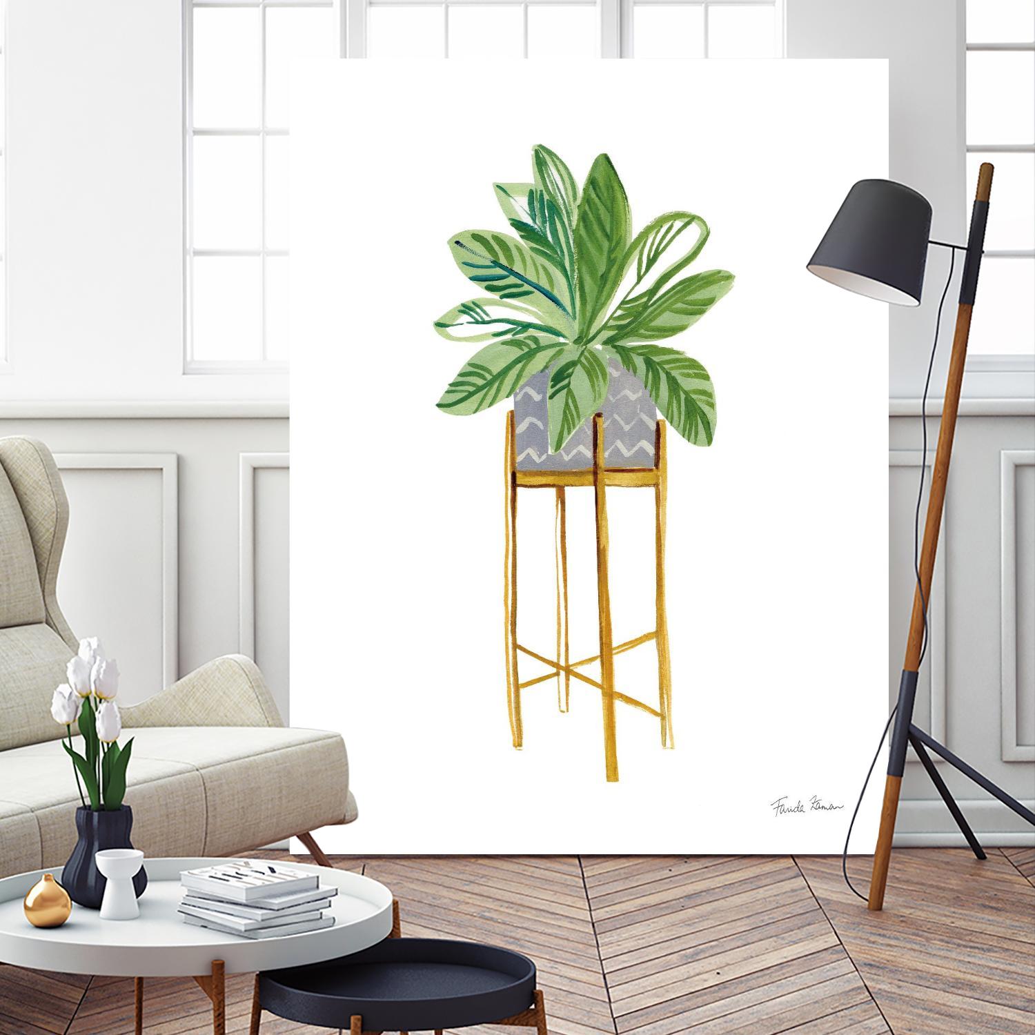 Green House Plants I by Farida Zaman on GIANT ART - botanical gray