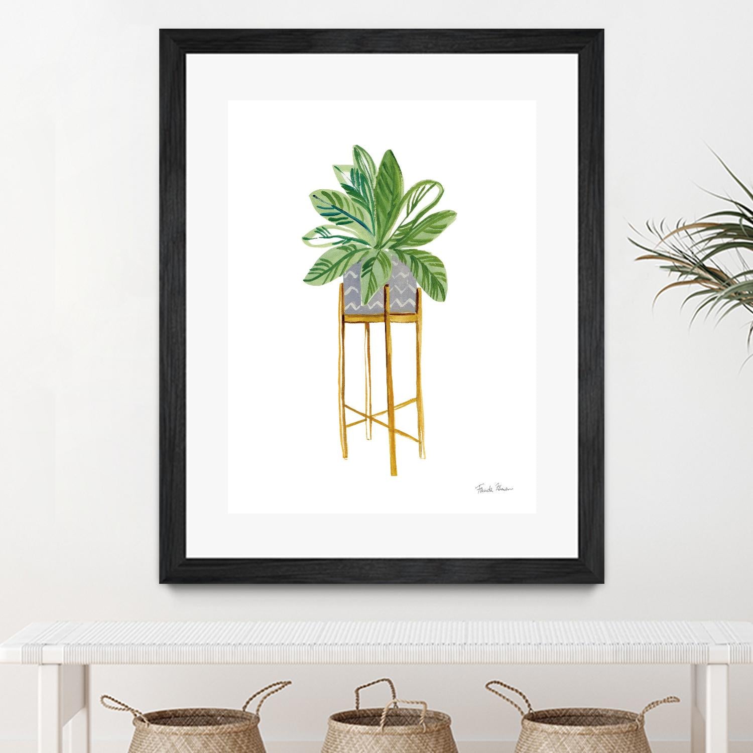 Green House Plants I by Farida Zaman on GIANT ART - botanical gray
