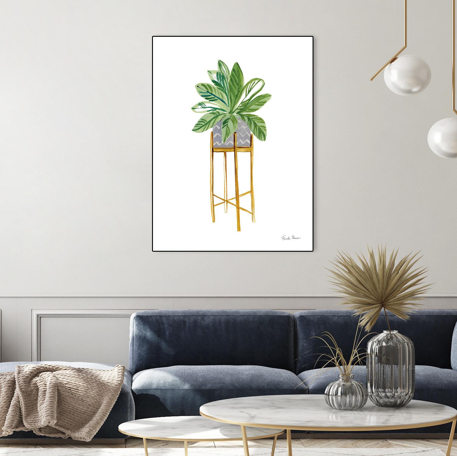 Green House Plants I by Farida Zaman on GIANT ART - botanical gray